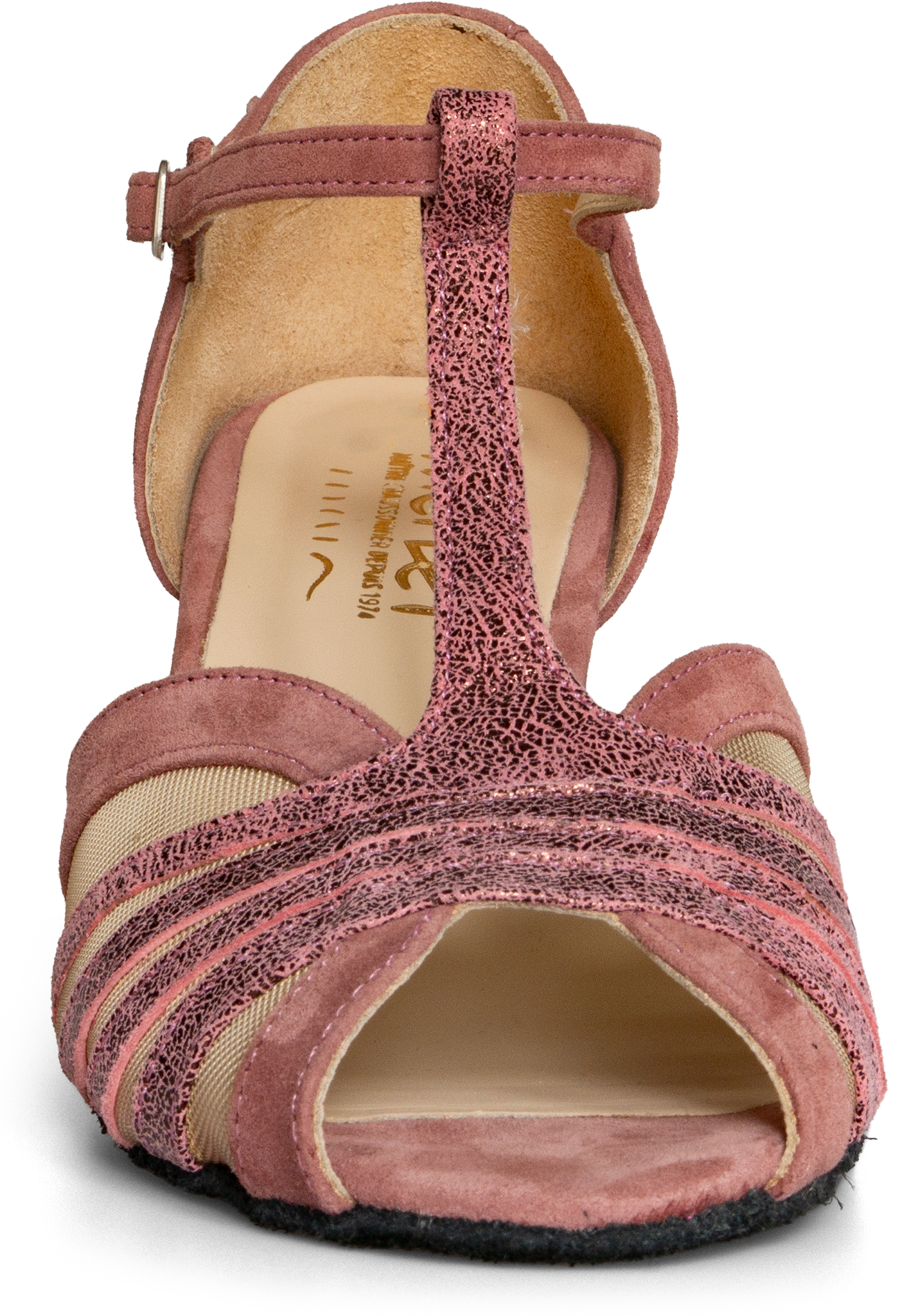 Merlet Kanel6 1404 258 Rose Indien Tanzsandale Mit T Riemchen Altrosa 121635 03