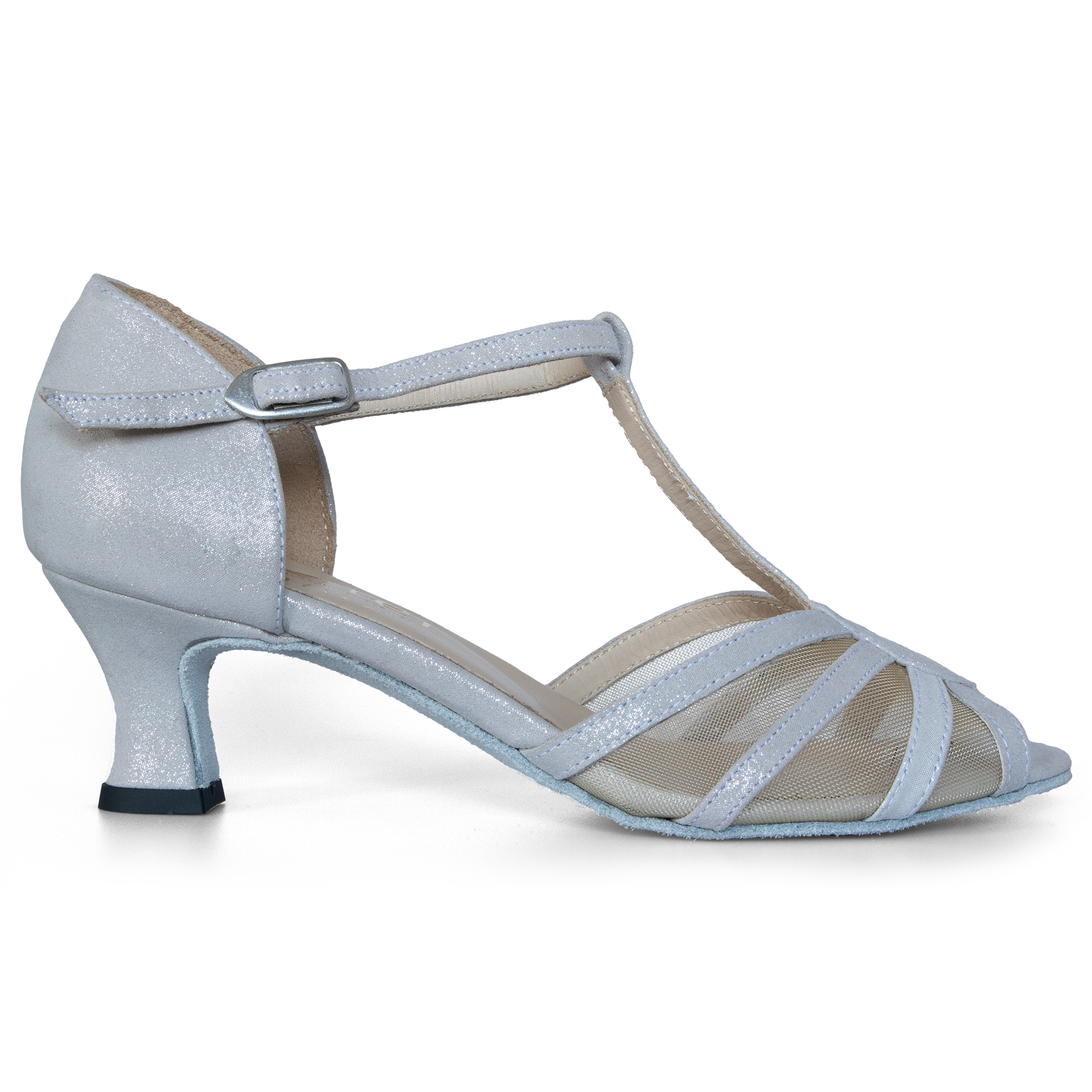 Merlet Karmina 1337 903 Perle Puntini Tanz Sandale Perlmutt Glitter 01