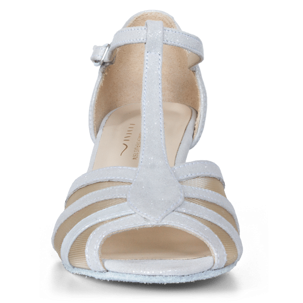 Merlet Karmina 1337 903 Perle Puntini Tanz Sandale Perlmutt Glitter 05