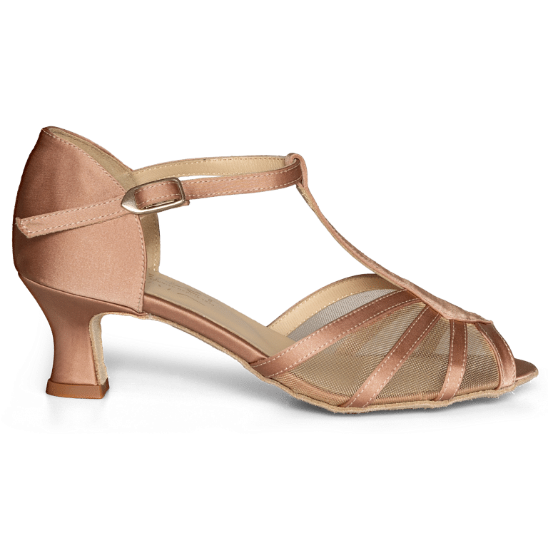 Merlet Karmina 1730 120 Satin Biche Tanzschuh Aus Satin Kupfer 01