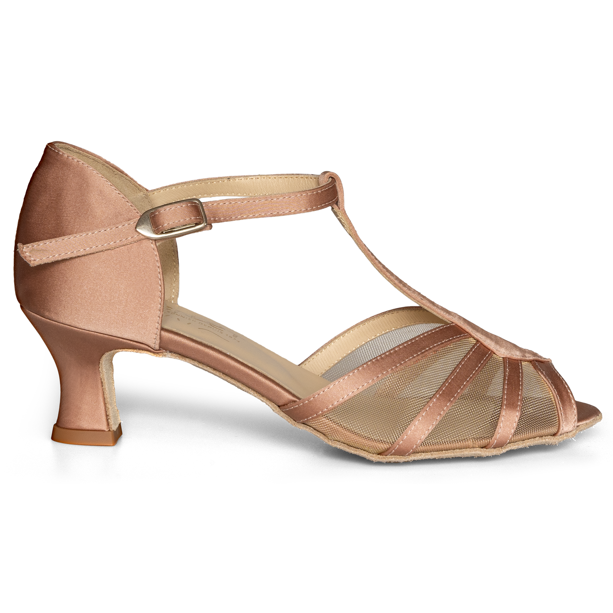 Merlet Karmina 1730 120 Satin Biche Tanzschuh Aus Satin Kupfer 01