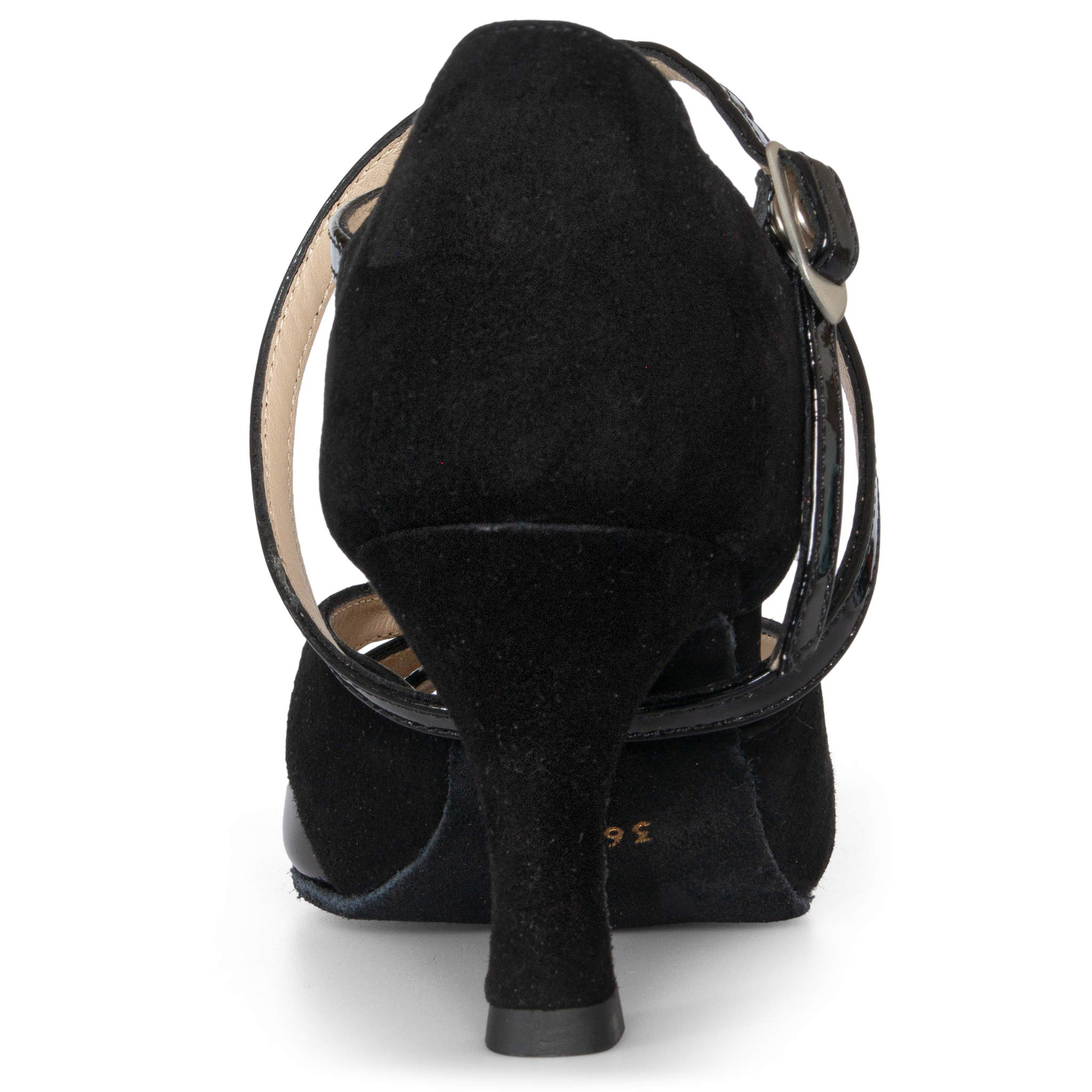 Merlet Sabia2 1404001 Noir Lack Tanzsandale Mit Kreuzriemchen Schwarz 05