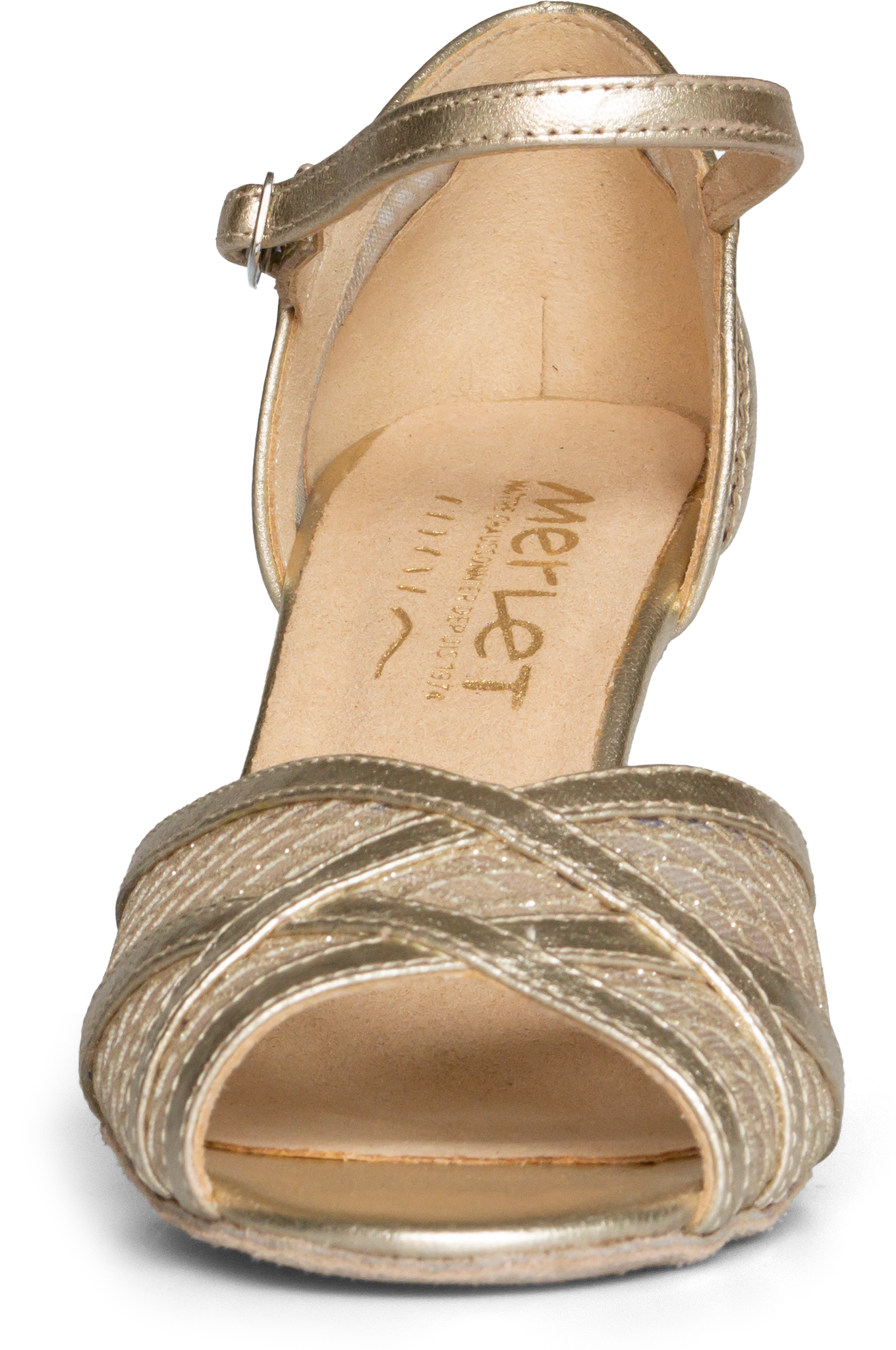 Merlet Sami1 1457 Sp 417 Platine Goldene Tanzsandale Mit Glitzernden Details 117962 03