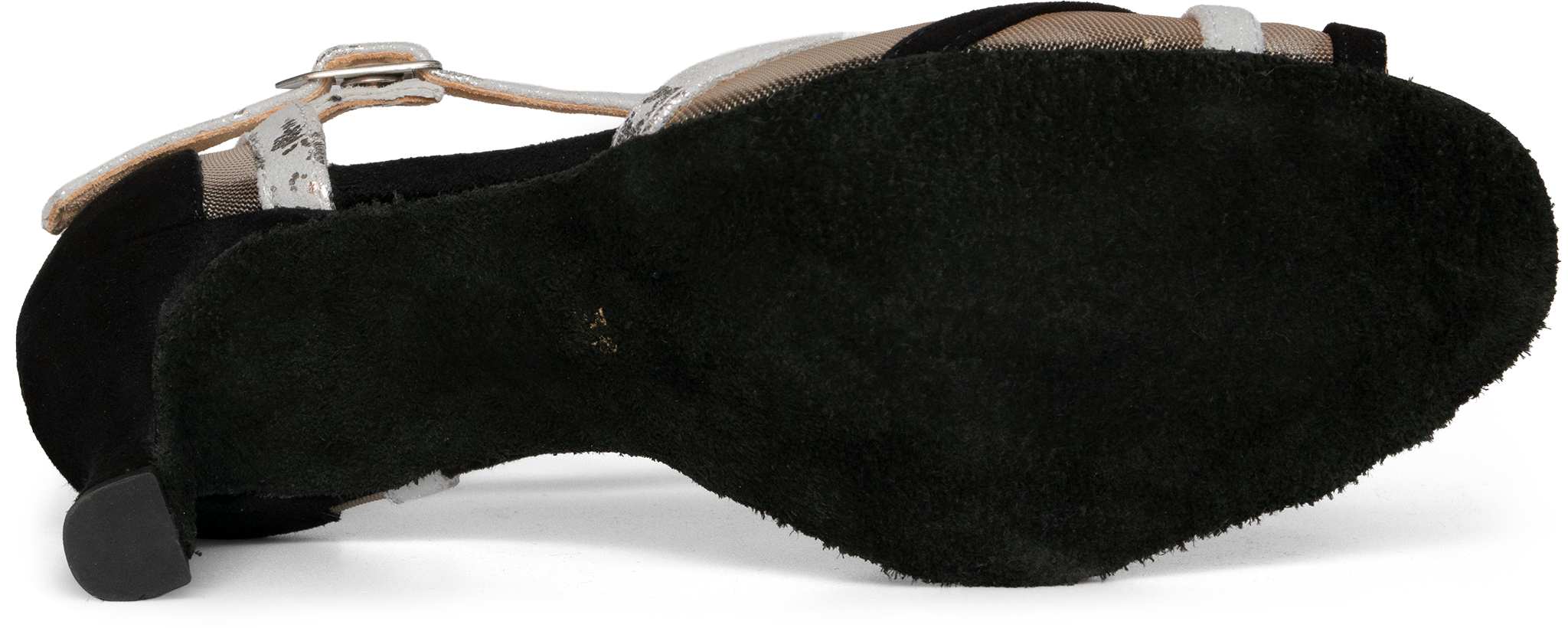 Merlet Sami3 1404 Sp 052 Noir Blanc Tanzsandale Aus Hellem Und Dunklem Leder 119234 04