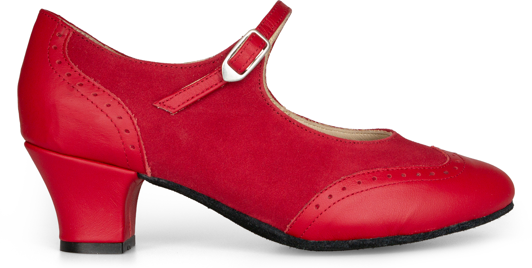 Merlet Suza Cr1 1300 233 Passion Cerise Geschlossene Tanzschuhe Mary Janes Rot 121638 01