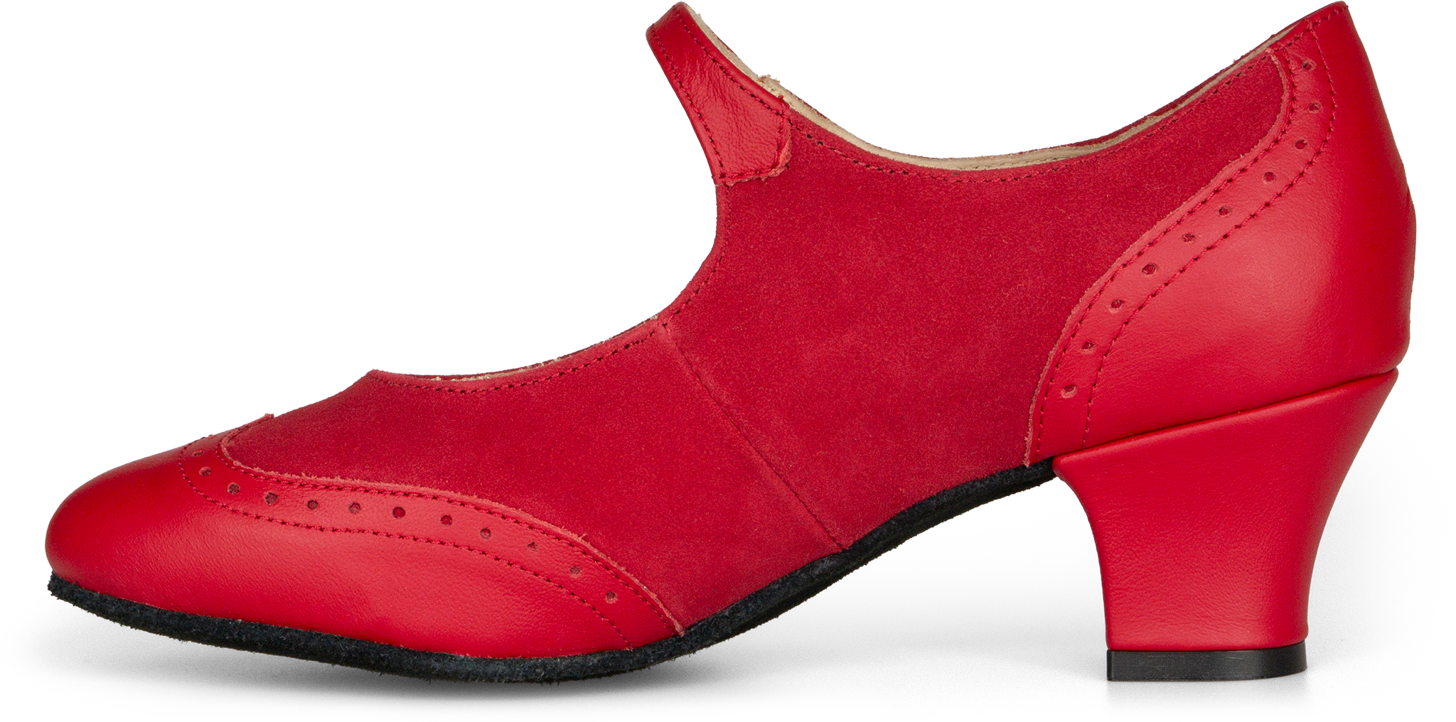 Merlet Suza Cr1 1300 233 Passion Cerise Geschlossene Tanzschuhe Mary Janes Rot 121638 02