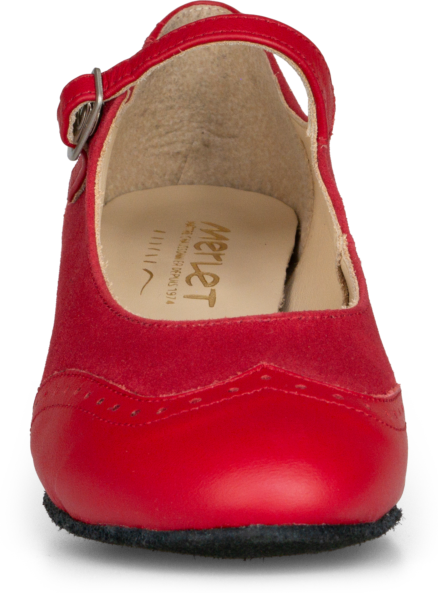 Merlet Suza Cr1 1300 233 Passion Cerise Geschlossene Tanzschuhe Mary Janes Rot 121638 03