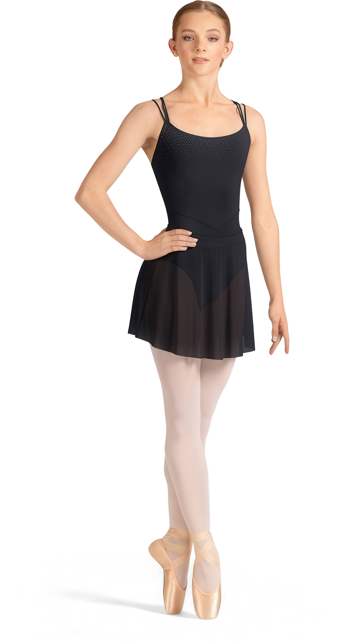 Mirella Celeste Mesh Skirt Ms10003 Black Kurzer Ballett Schlupfrock Schwarz 111984 01