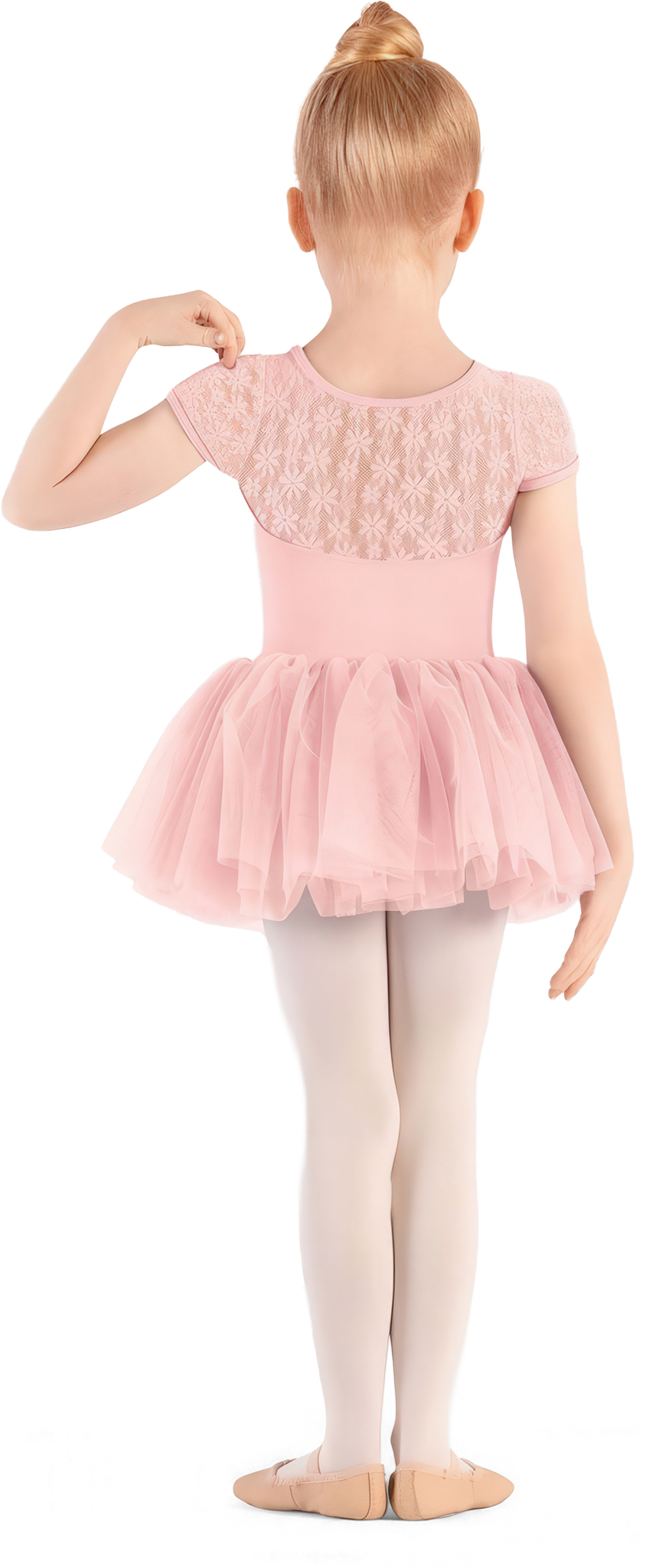 Mirella Girls Majesty Cap Sleeve Tutu Dress M1564c Pink Rosa Kurzarm Ballett Tutu Fuer Maedchen 02