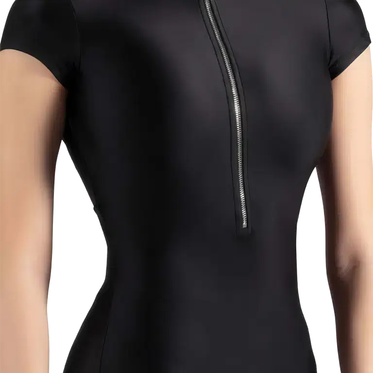 Mirella Glow M5106lm Black Tanzbody Mit Stehkragen Und Reissverschluss Schwarz 03 Copy