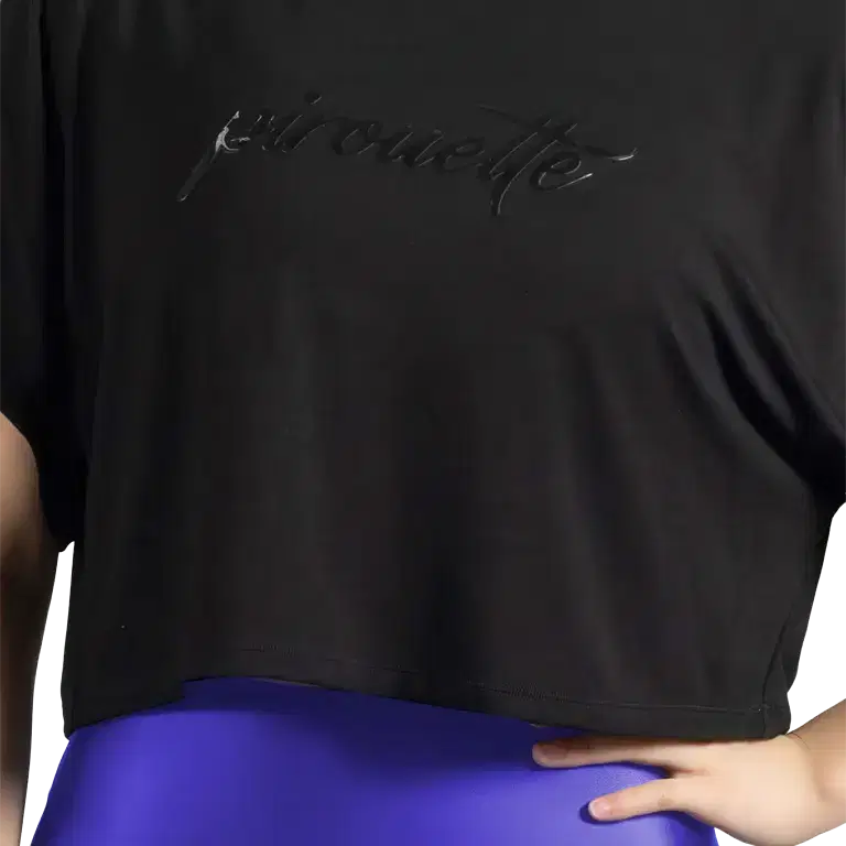 Mirella Glow Pirouette M5107l Weites Crop Tanztop Mit Glanzdruck 01 Copy