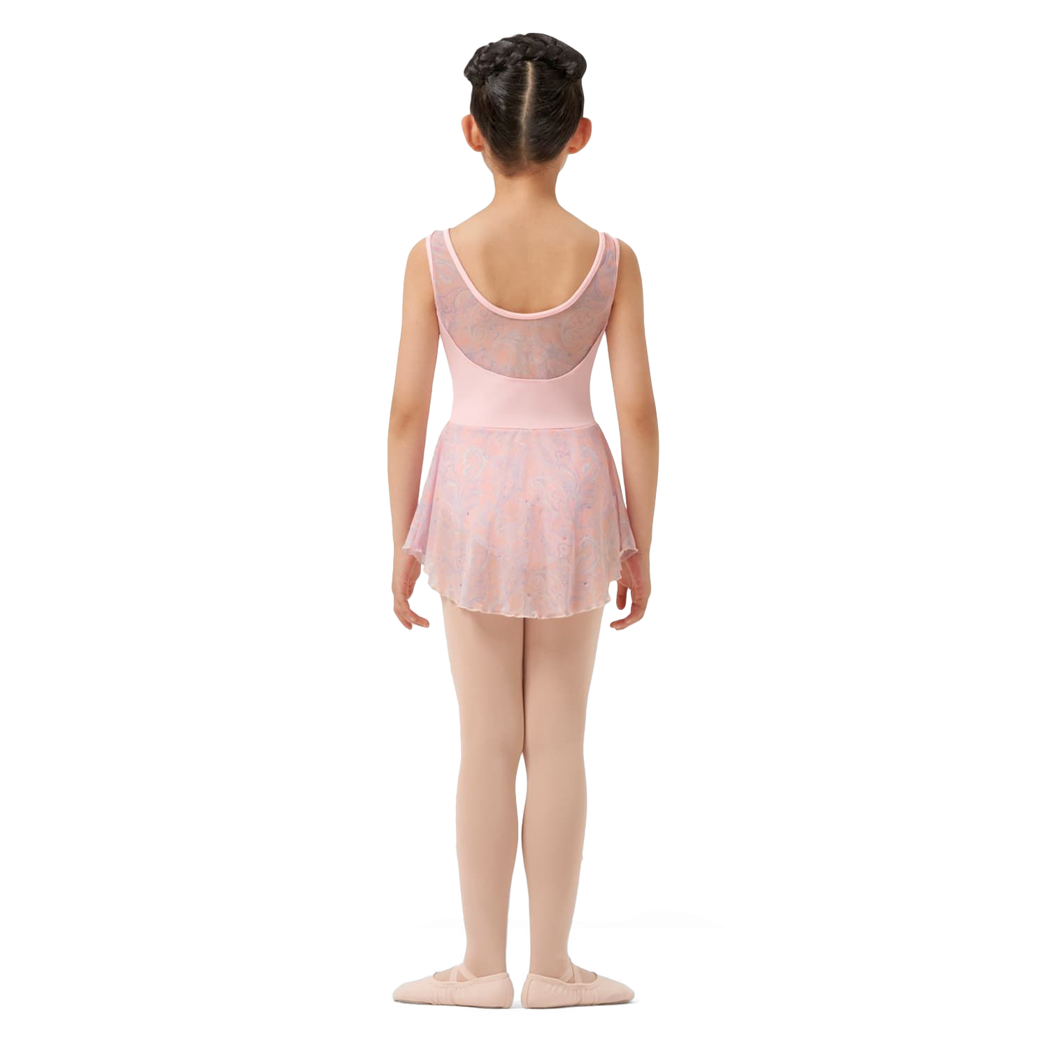 Mirella M1086c Pink Paisley Ballettkleid Fuer Maedchen Rosa 02