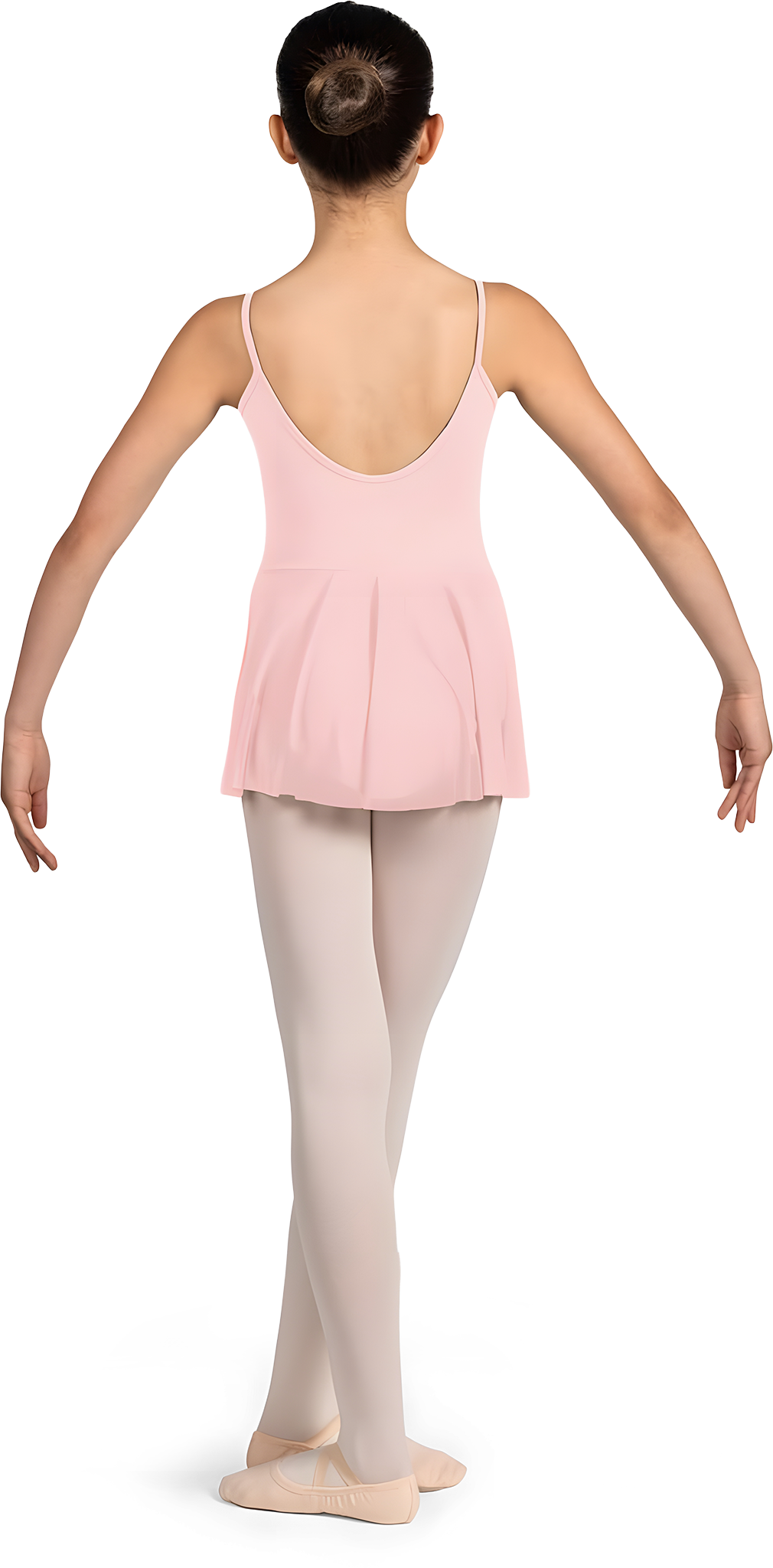 Mirella M1247c Pink Rosa Maedchen Ballettkleid Mit Glanzdruck 02