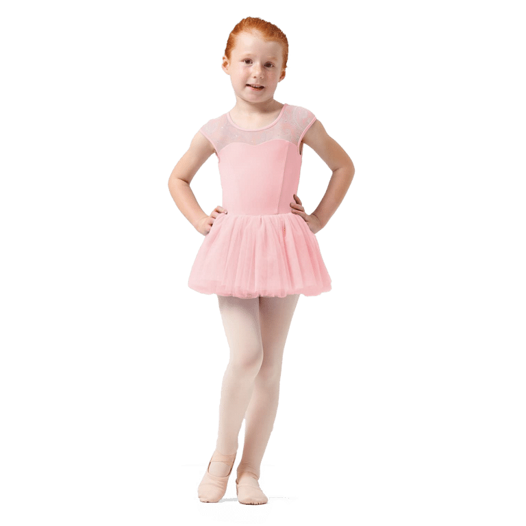 Mirella M1557c Pink Rosa Kinder Tutu Mit Paisleymuster 01