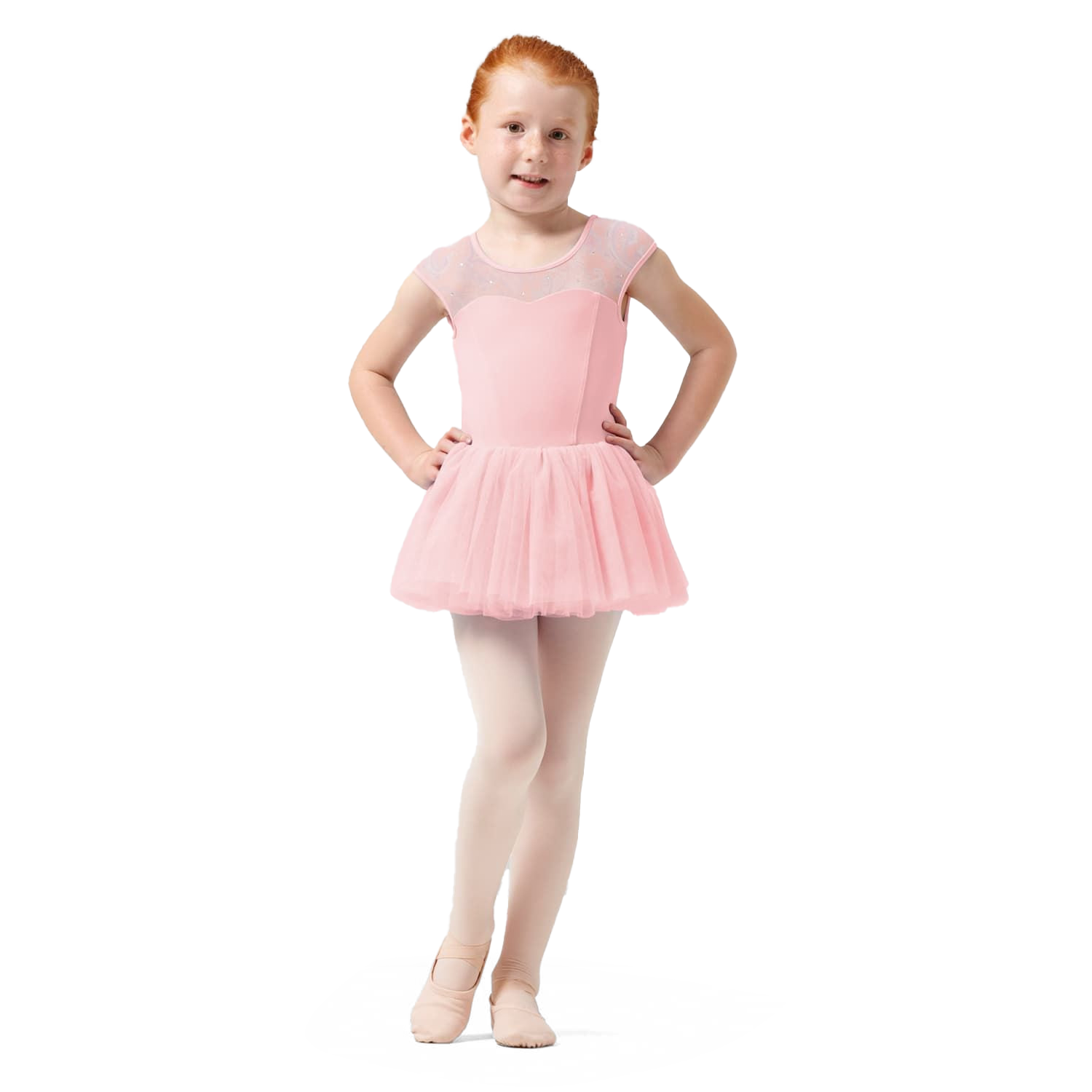 Mirella M1557c Pink Rosa Kinder Tutu Mit Paisleymuster 01