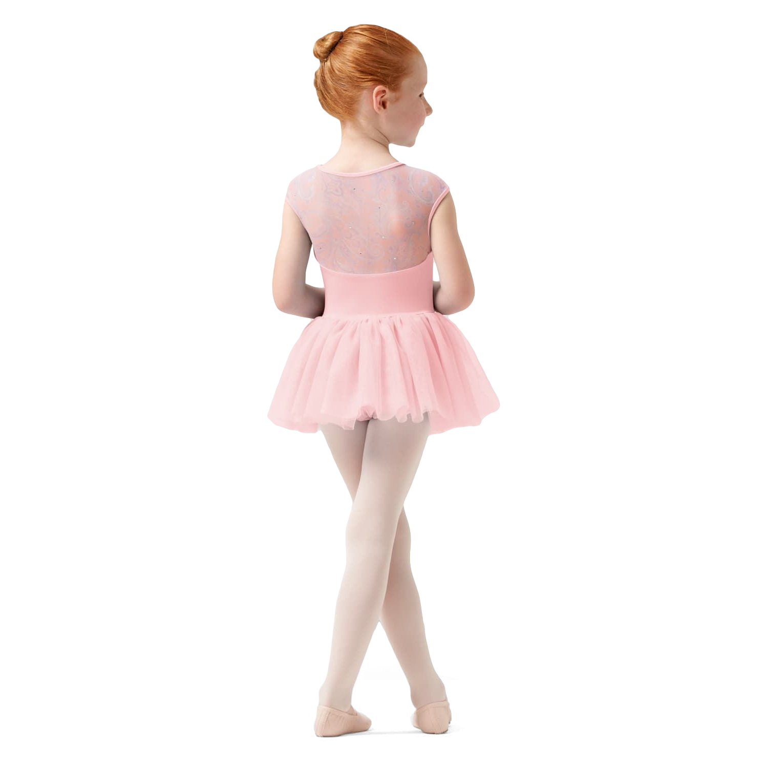 Mirella M1557c Pink Rosa Kinder Tutu Mit Paisleymuster 02