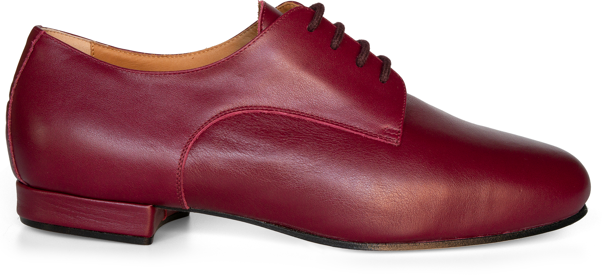 Monsieur Pivot Derby Wine Red Leather Tanzschuh Fuer Herren Weinrot Mit Glattledersohle 11027 01