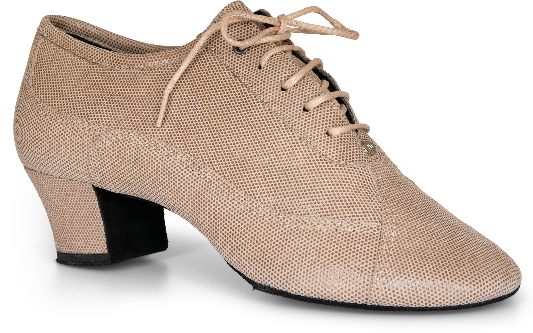 Portdance Pd 705 Soft Grey Suede Trainerschuh Mit Cuban Heel Grau Braun 114793 03