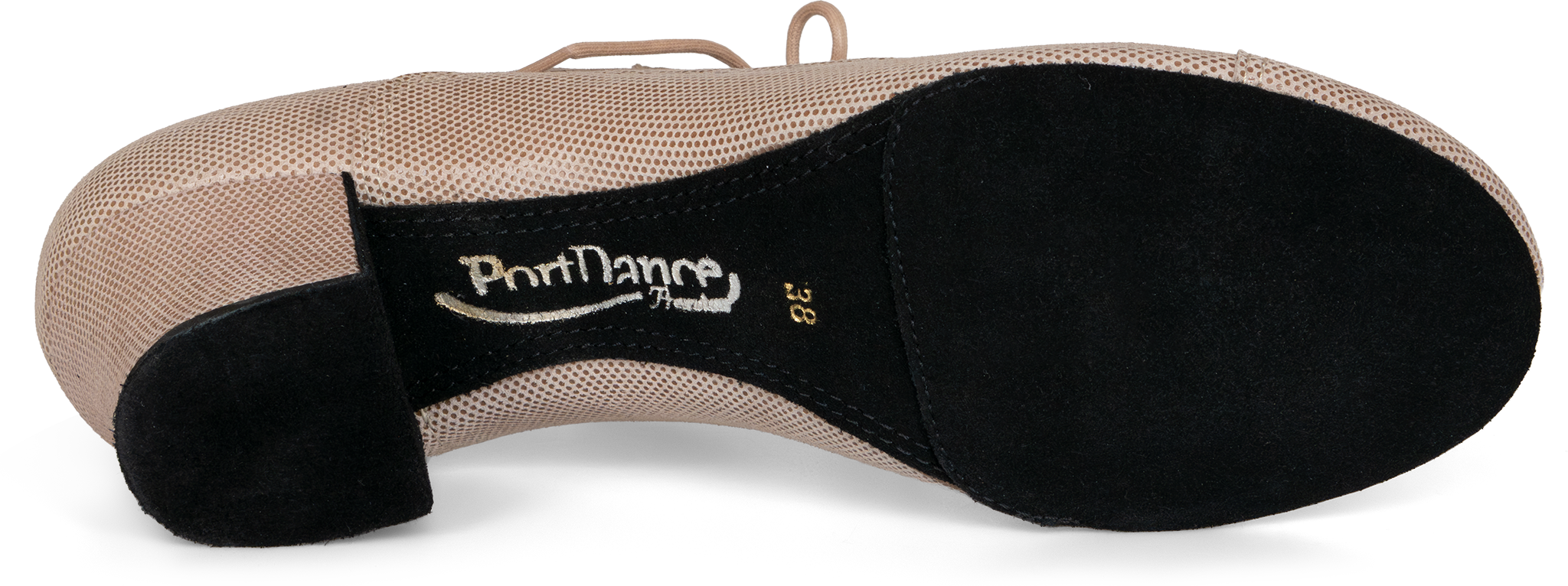 Portdance Pd 705 Soft Grey Suede Trainerschuh Mit Cuban Heel Grau Braun 114793 05