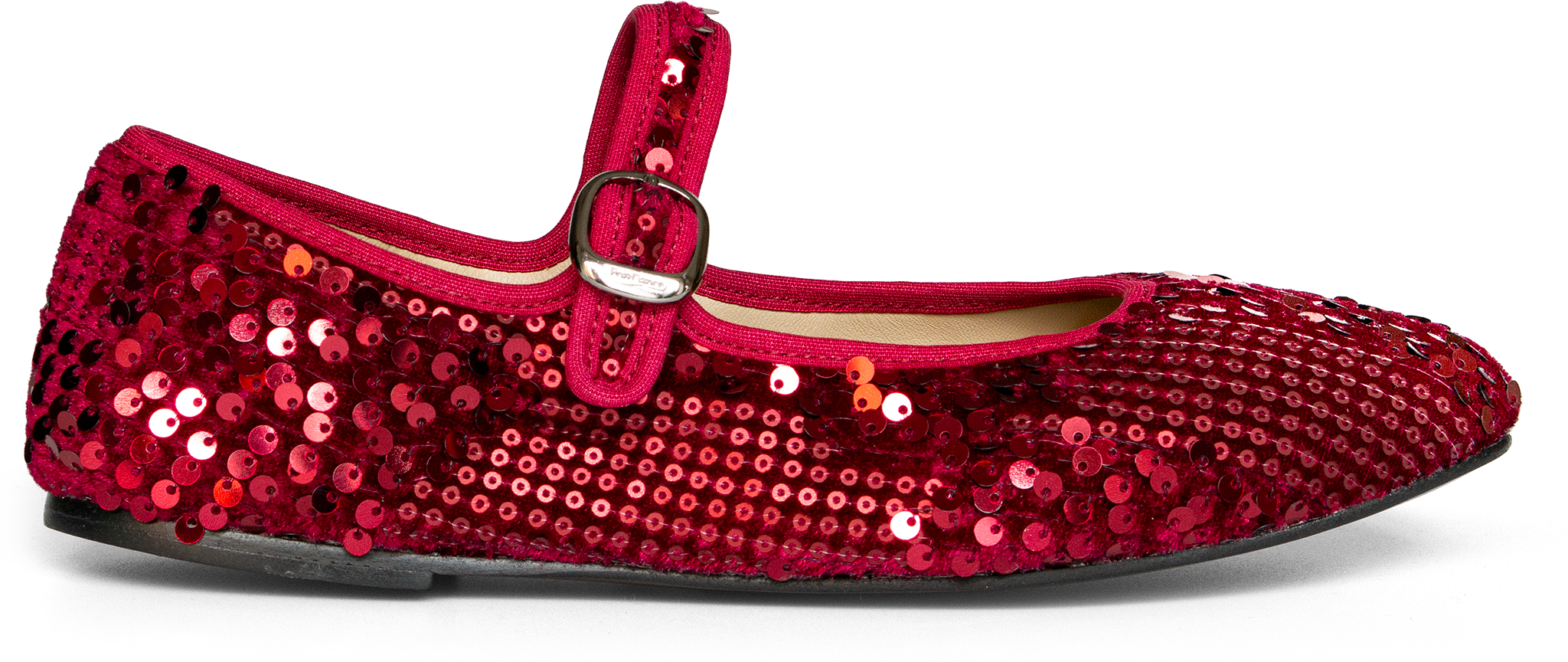 Portdance Pd Ballerina 02 Bordeaux Sequins Flache Tanzschuhe Mit Pailletten Rot 118297 01