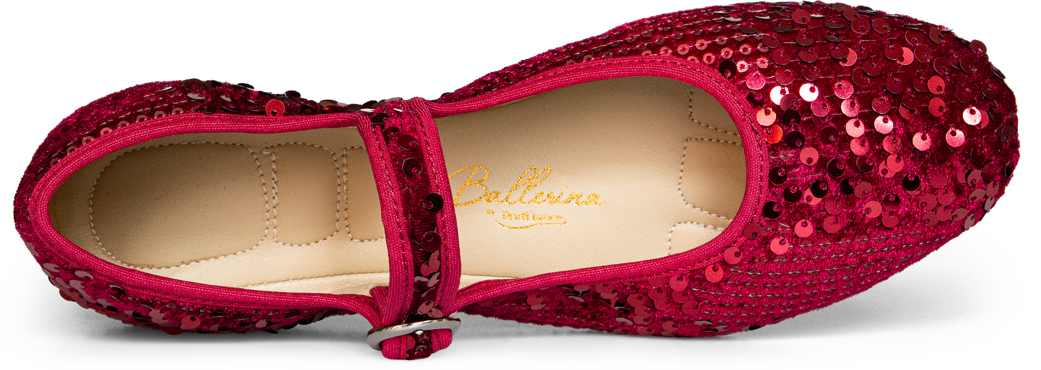 Portdance Pd Ballerina 02 Bordeaux Sequins Flache Tanzschuhe Mit Pailletten Rot 118297 07