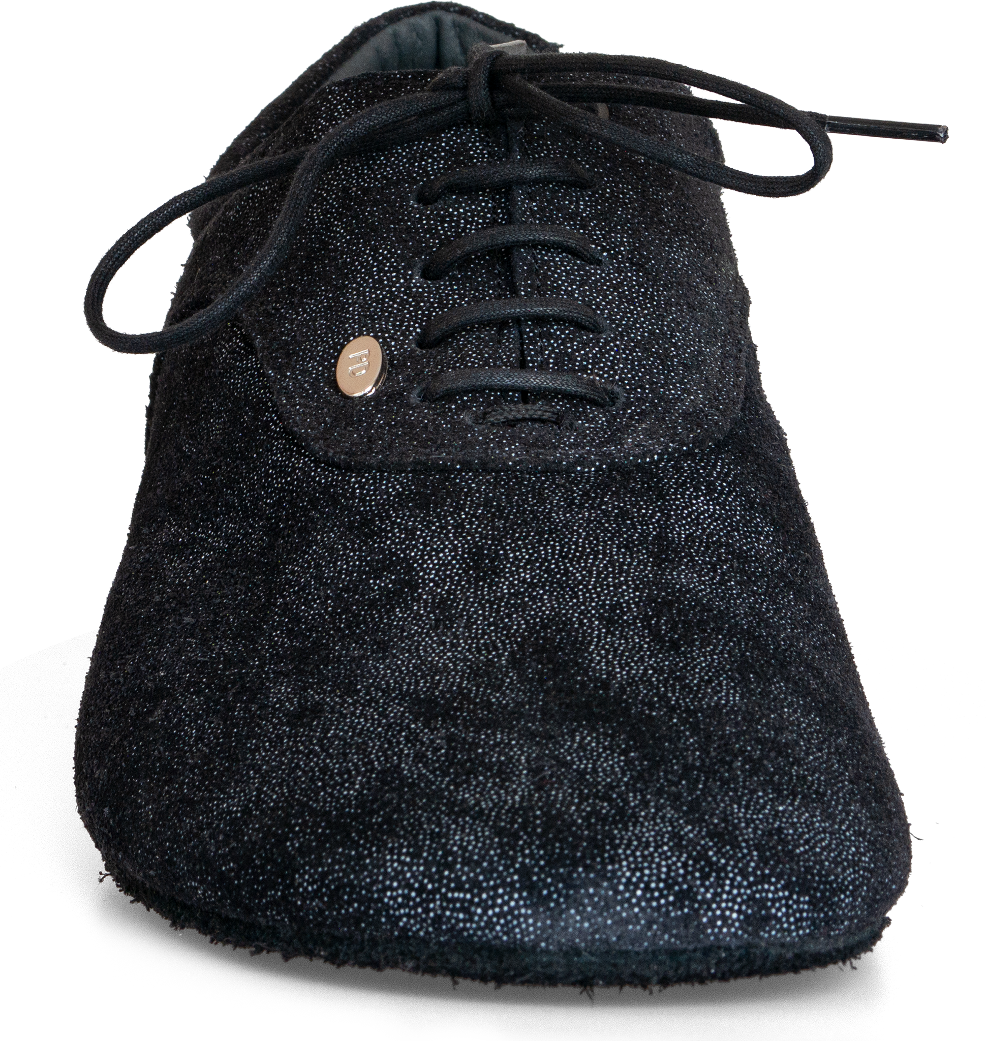 Portdance Pd Pedro Black Numb Nubuck Sportlicher Herren Tanzschuh Glitzerndes Leder 114849 03