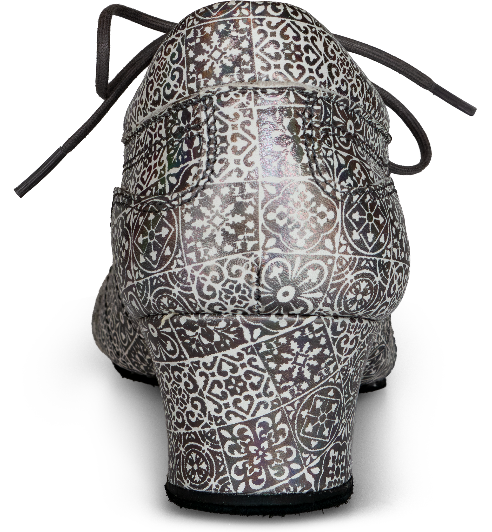 Portdance Pd Saudade Silver Leather Mosaic Grauer Trainerschuh Mit Ornamentalem Druck 114856 04