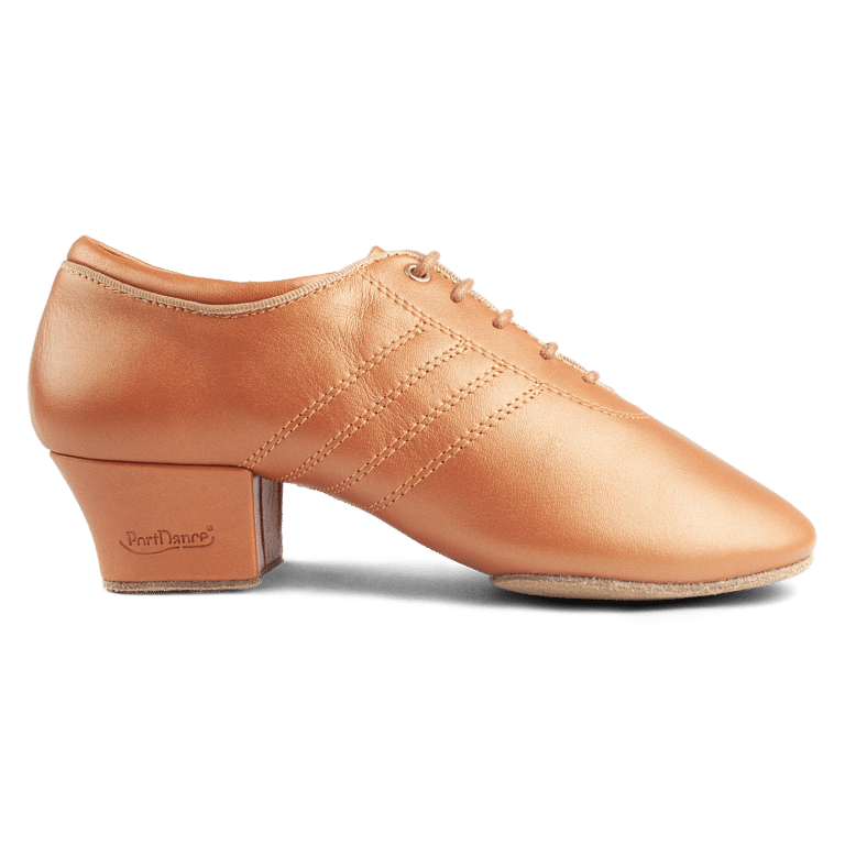 Portdance Pd008 Premium Dark Tan Leather Unisex Tanzschuh Hellbraun 01