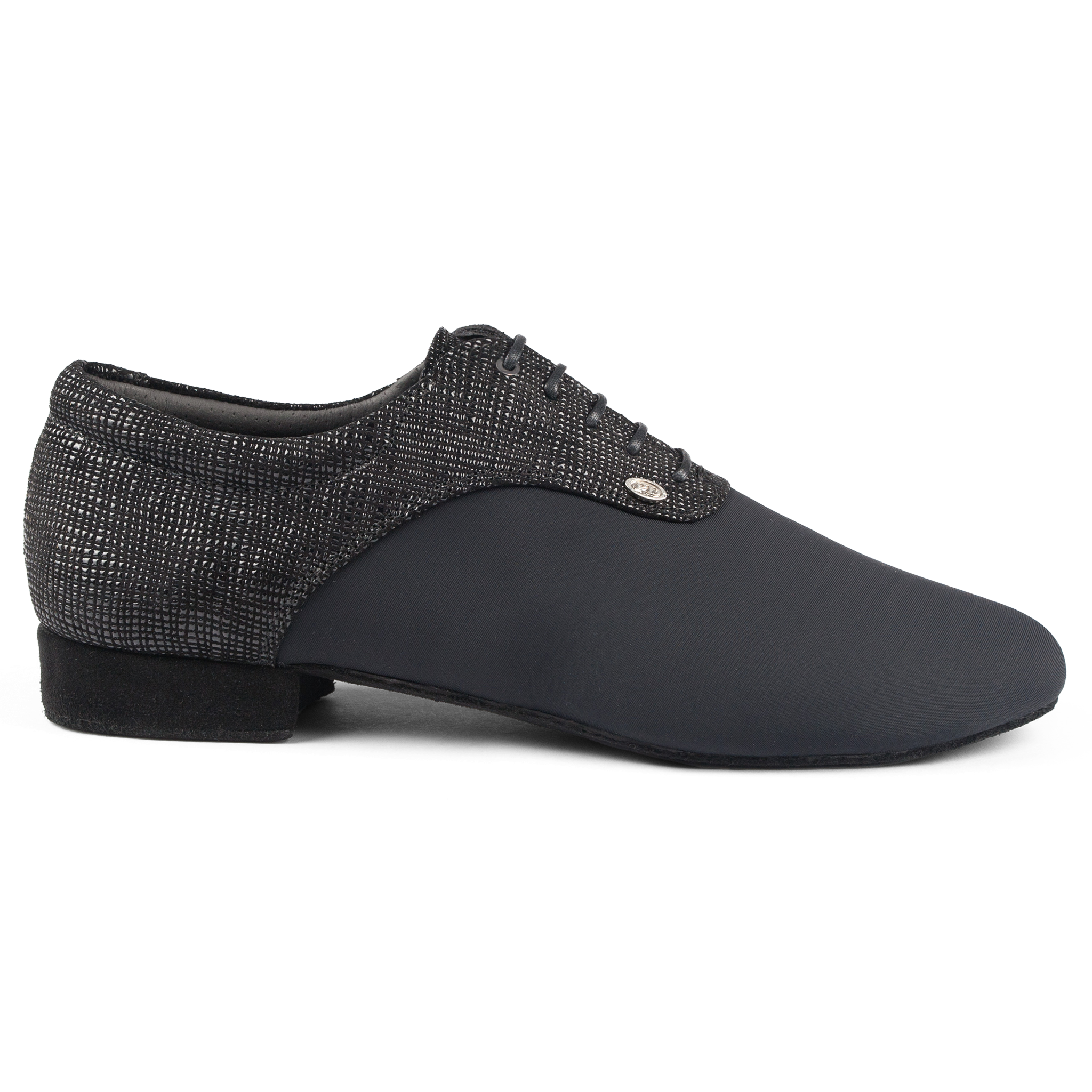 Portdance Pd030 Pro Black Neoprene Leather Maenner Tanzschuh Material Mix 01
