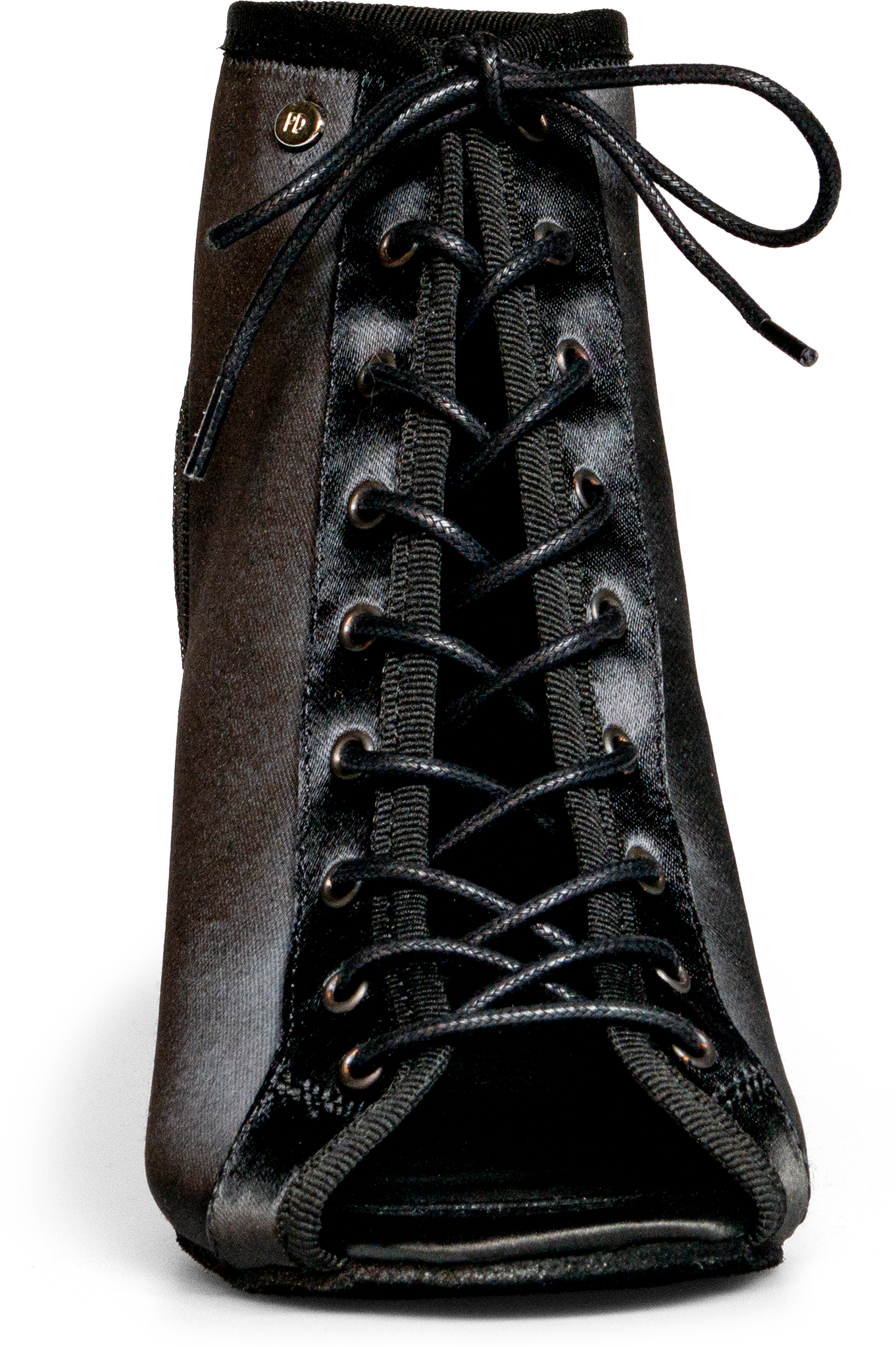 Portdance Pd815 70 Black Satin Geschnuerte Tanzstiefel Aus Schwarzem Satin 114799 03