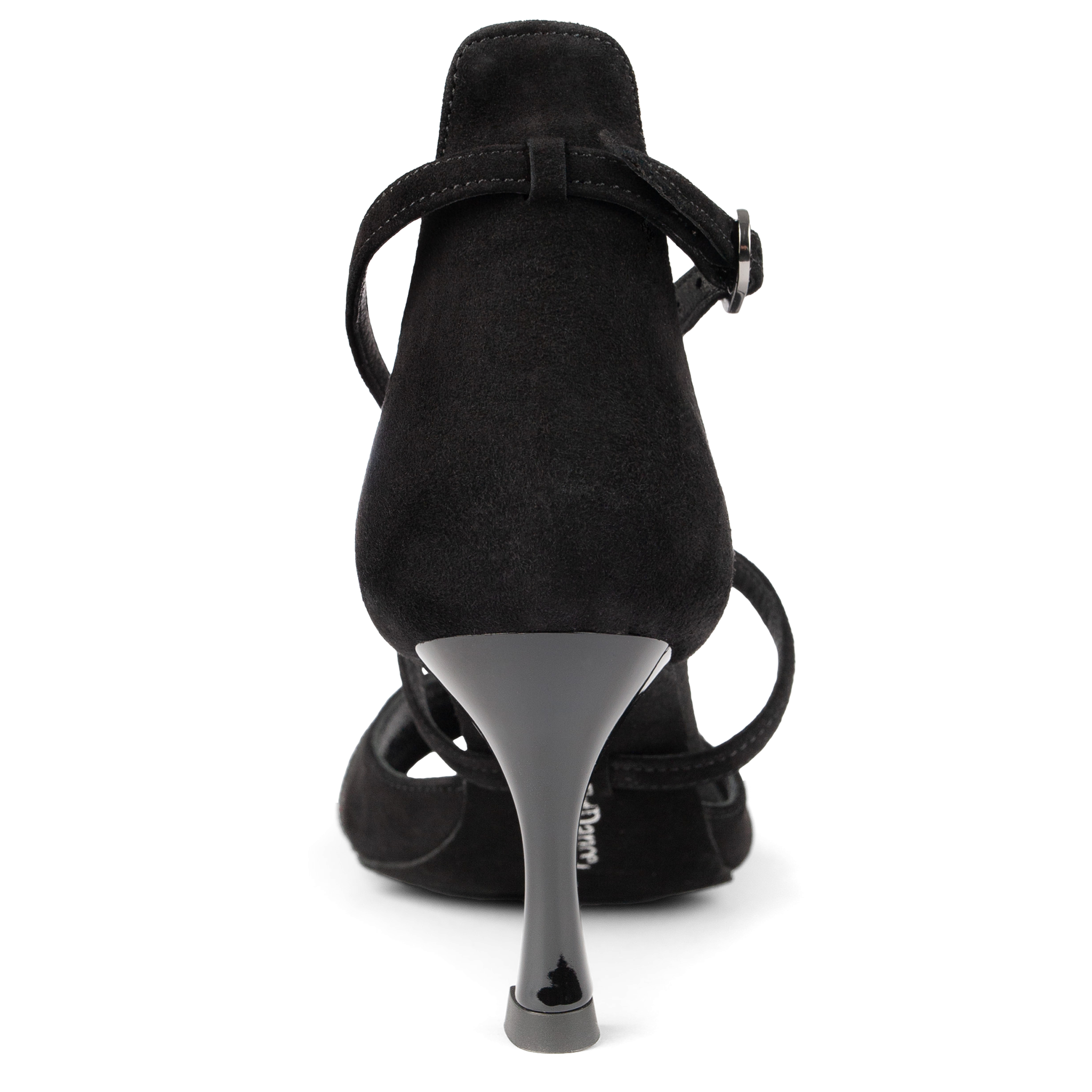 Portdance Pd816 60 Black Sparkling Strap Schwarze Tanzsandale Mit Glitzer Details 03