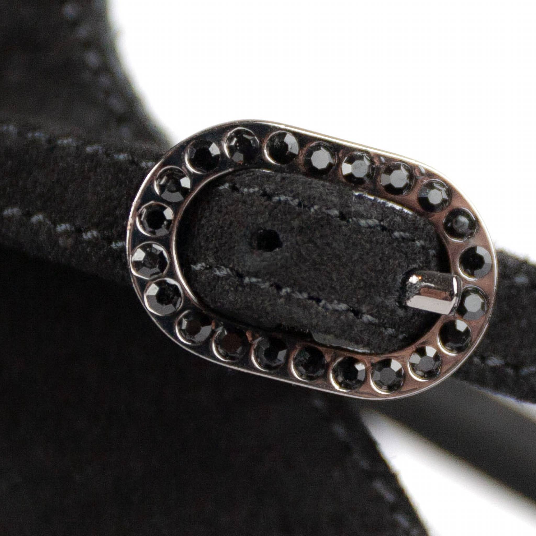 Portdance Pd816 60 Black Sparkling Strap Schwarze Tanzsandale Mit Glitzer Details 05