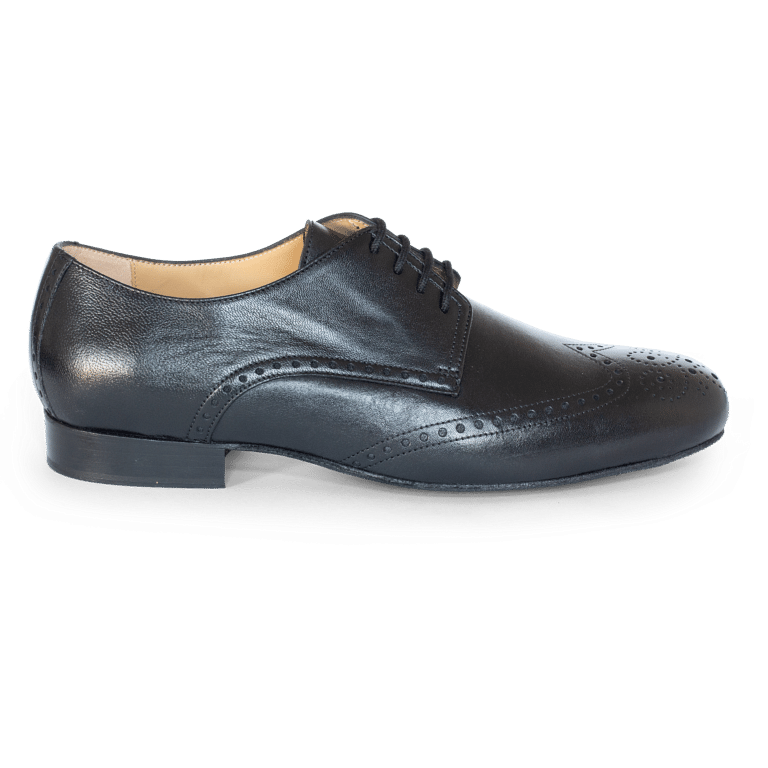 Anna Kern 6642 Schwarz Nappa Herren Tanzschuh Breite Füße Schwarz 01