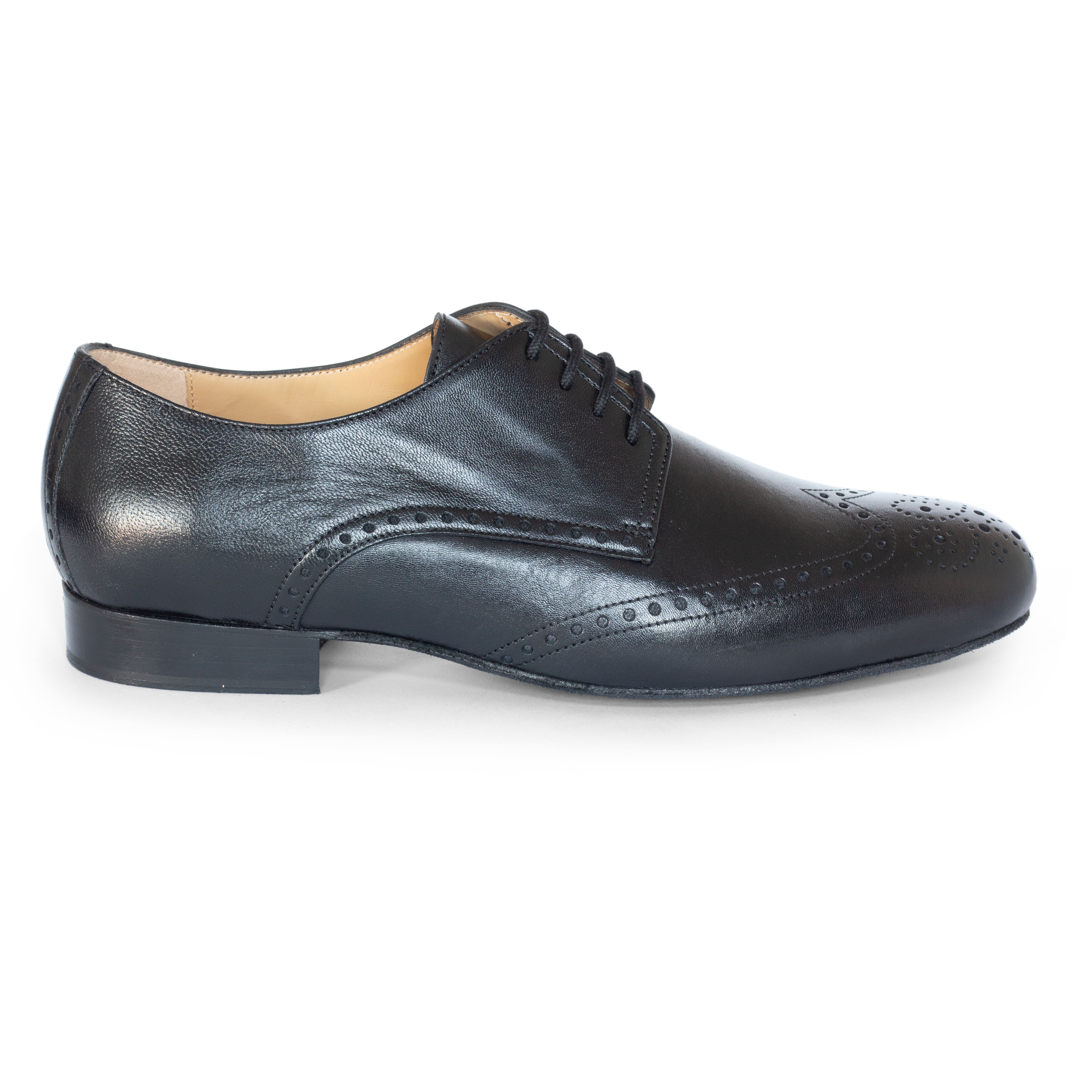 Anna Kern 6642 Schwarz Nappa Herren Tanzschuh Breite Füße Schwarz 01