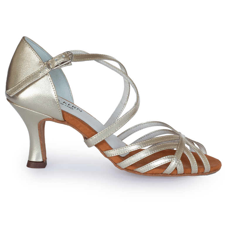 Anna Kern Ak 598 60 Tanz Sandale Mit Kreuzriemchen Platin 02