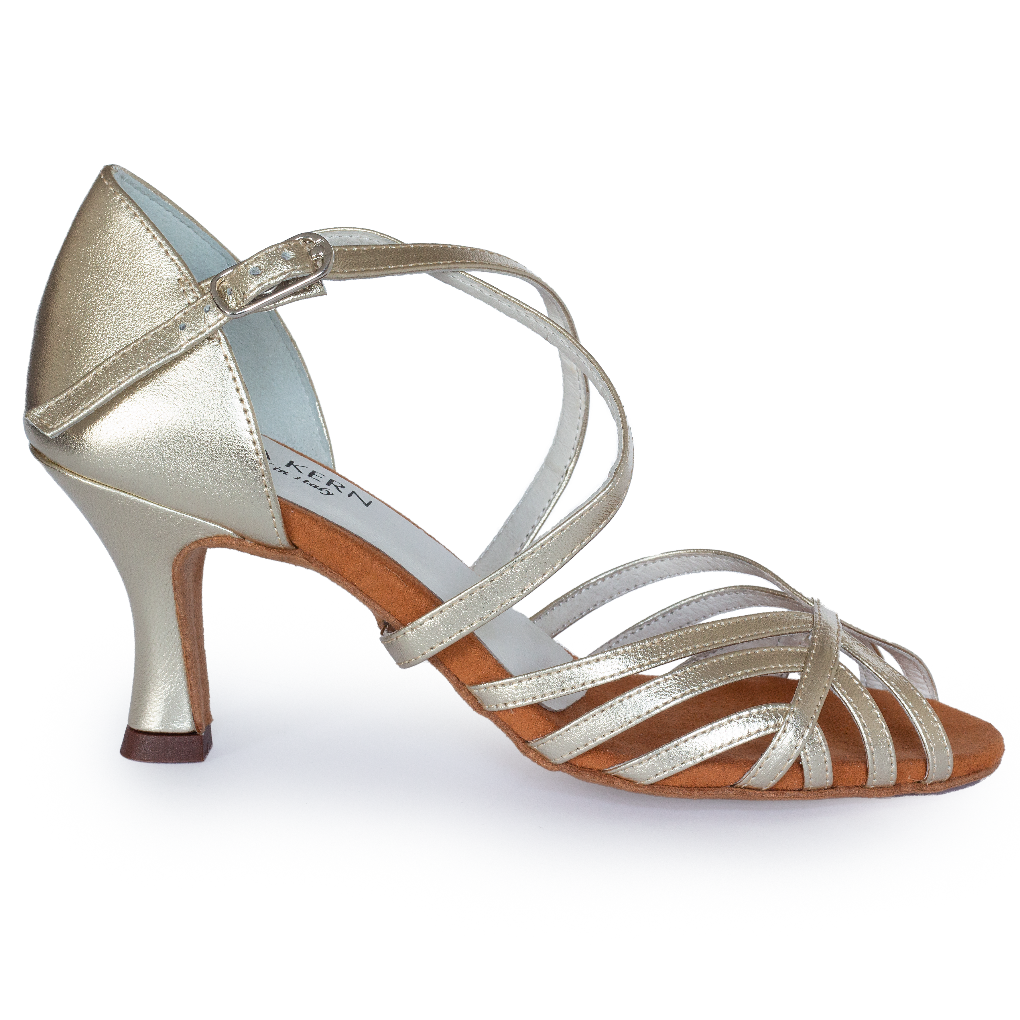 Anna Kern Ak 598 60 Tanz Sandale Mit Kreuzriemchen Platin 02