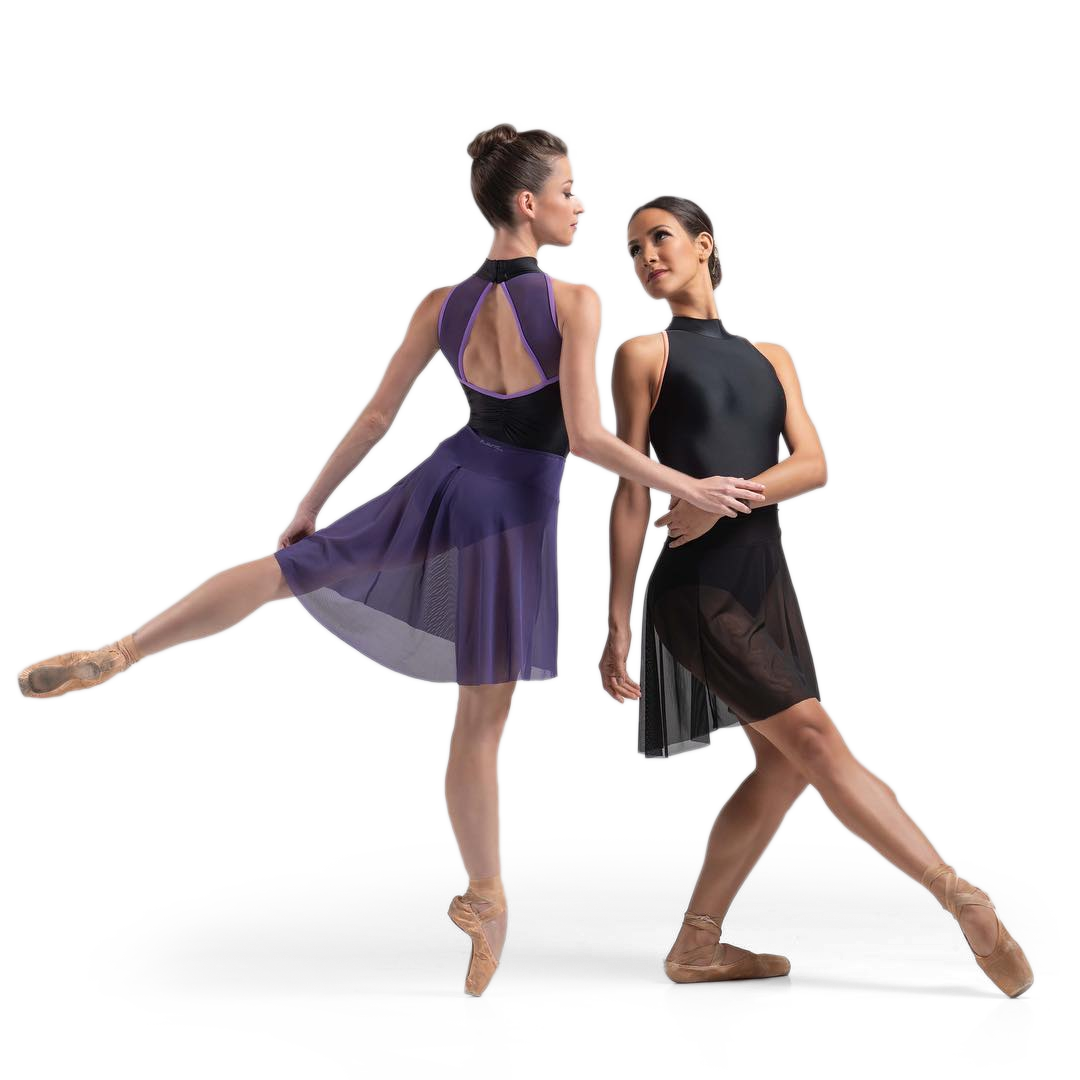 Ballet Rosa Christiane Noir Langer Ballettrock Mesh Schwarz 3