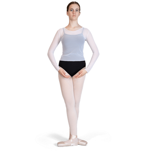 Kaufe Yoga-Kleidung Damen Rundhals-Nähte Mesh-Sport Langarm