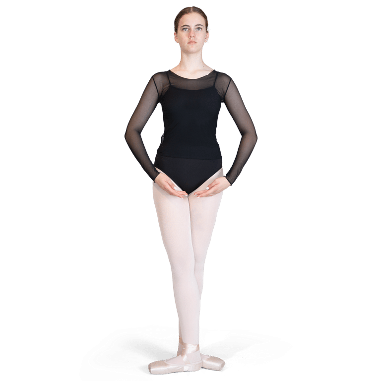 Ballet Rosa Jade Noir Transparentes Top Schwarz 01