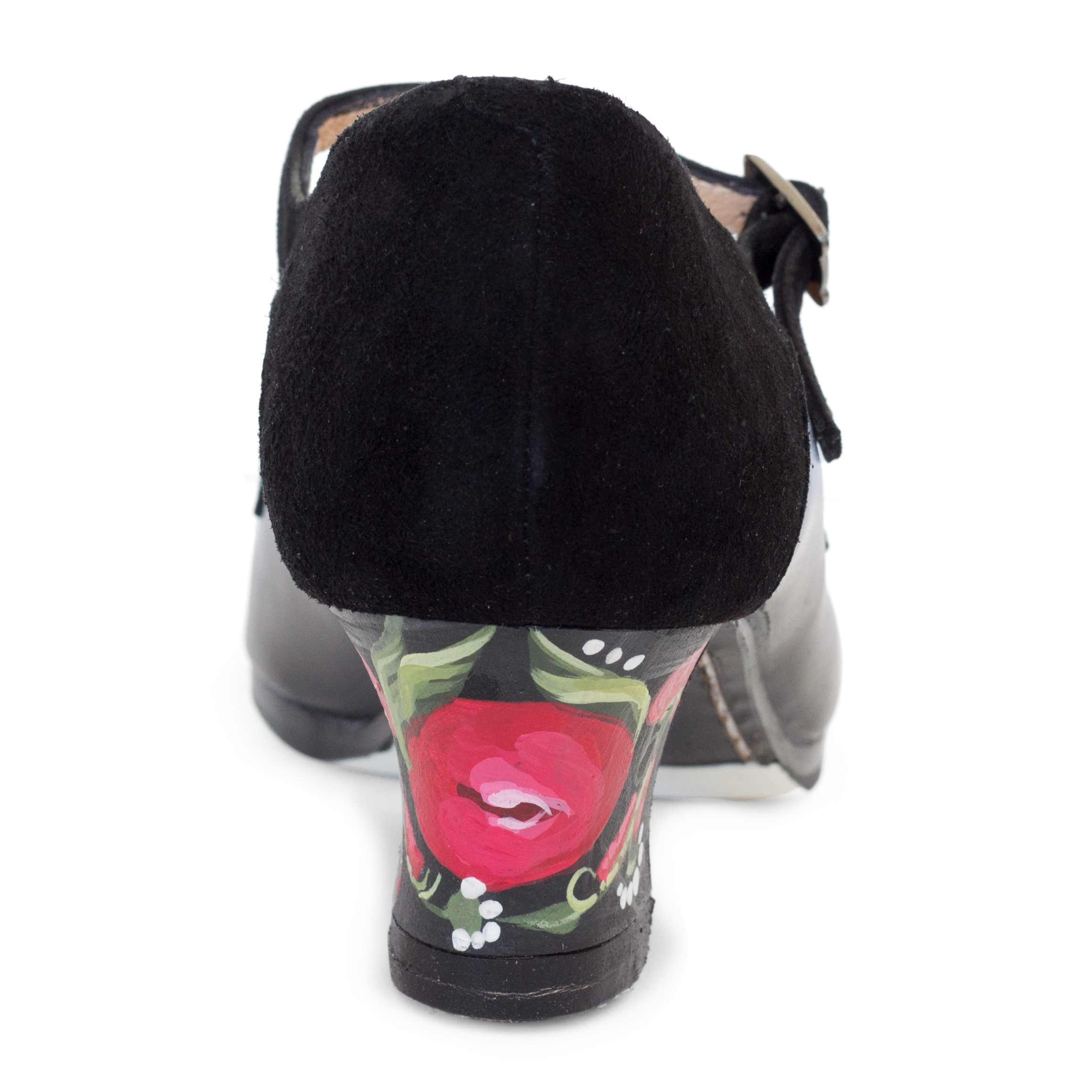 Begona Cervera M31 Flamencoschuhe Handbemalt Schwarz 04