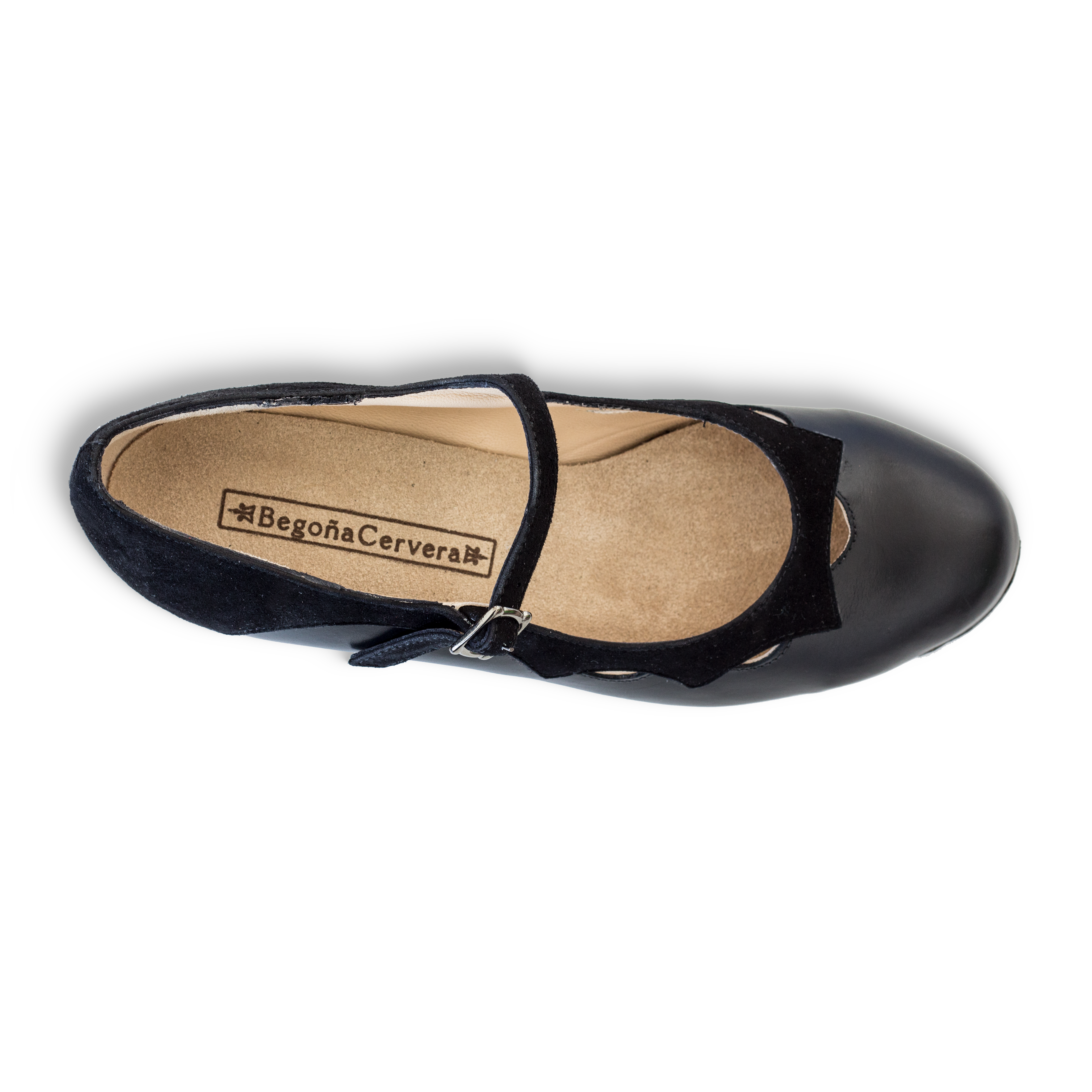 Begona Cervera M31 Flamencoschuhe Handbemalt Schwarz 05