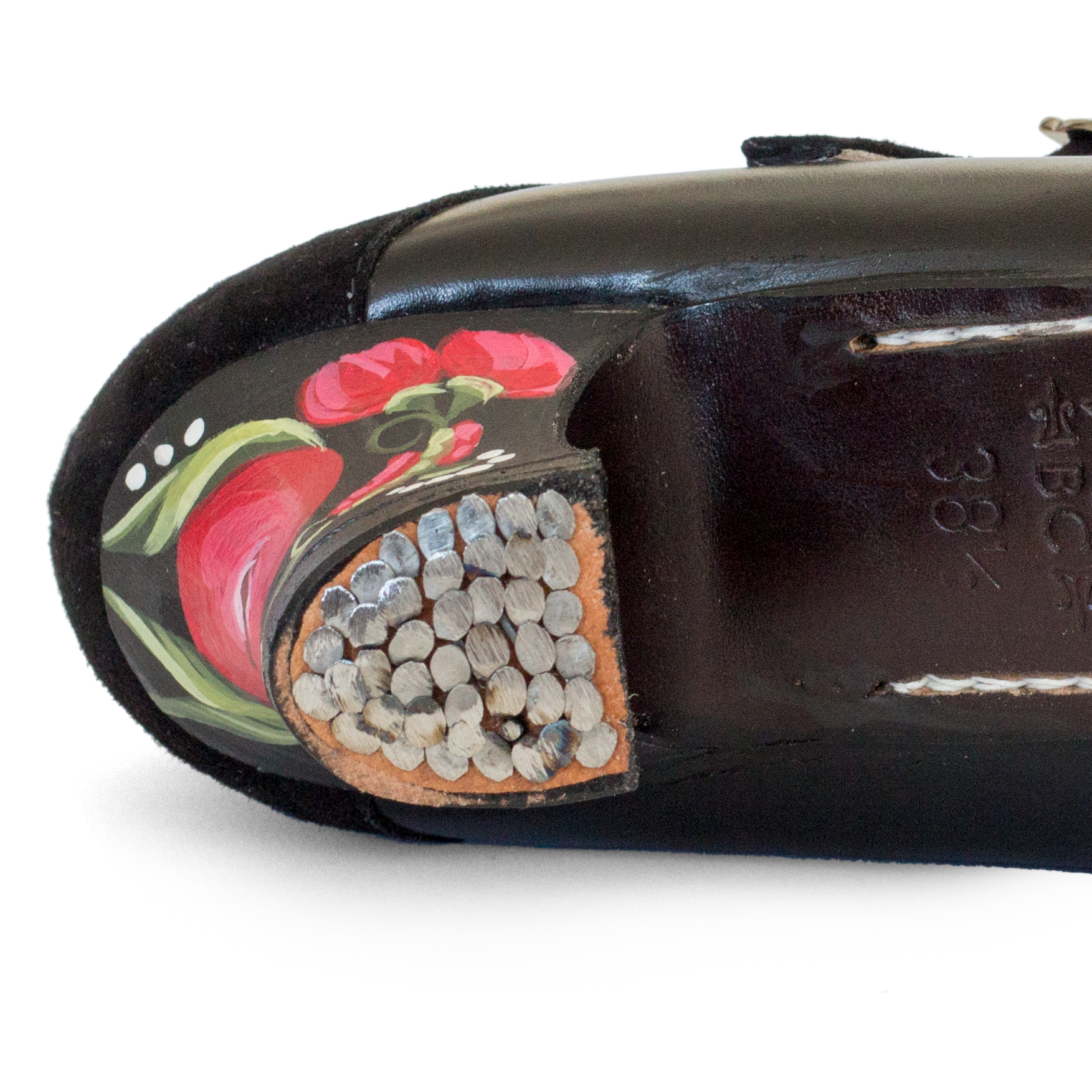 Begona Cervera M31 Flamencoschuhe Handbemalt Schwarz 08
