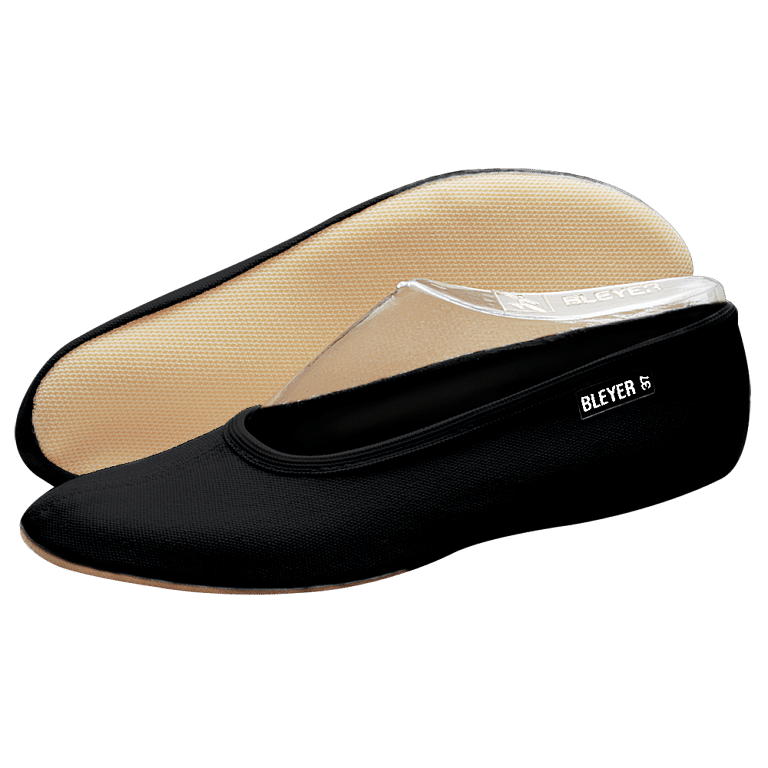 Bleyer 1541 Gymnastikschlaeppchen Gummisohle Schwarz 01