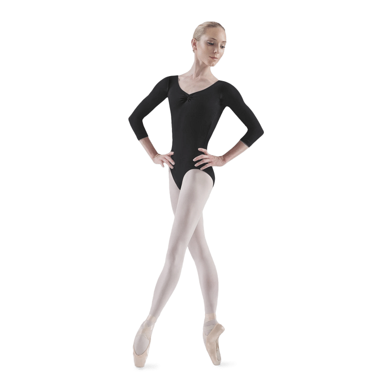 Bloch Ballon L5436 Black Ballett Trikot 3 4 Arm Schwarz 02