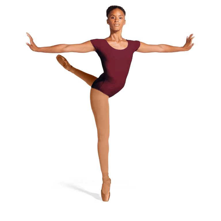 Bloch Cavalier L5402 Burgundy Kurzarm Tanzbody Damen Bordeaux Rot 01