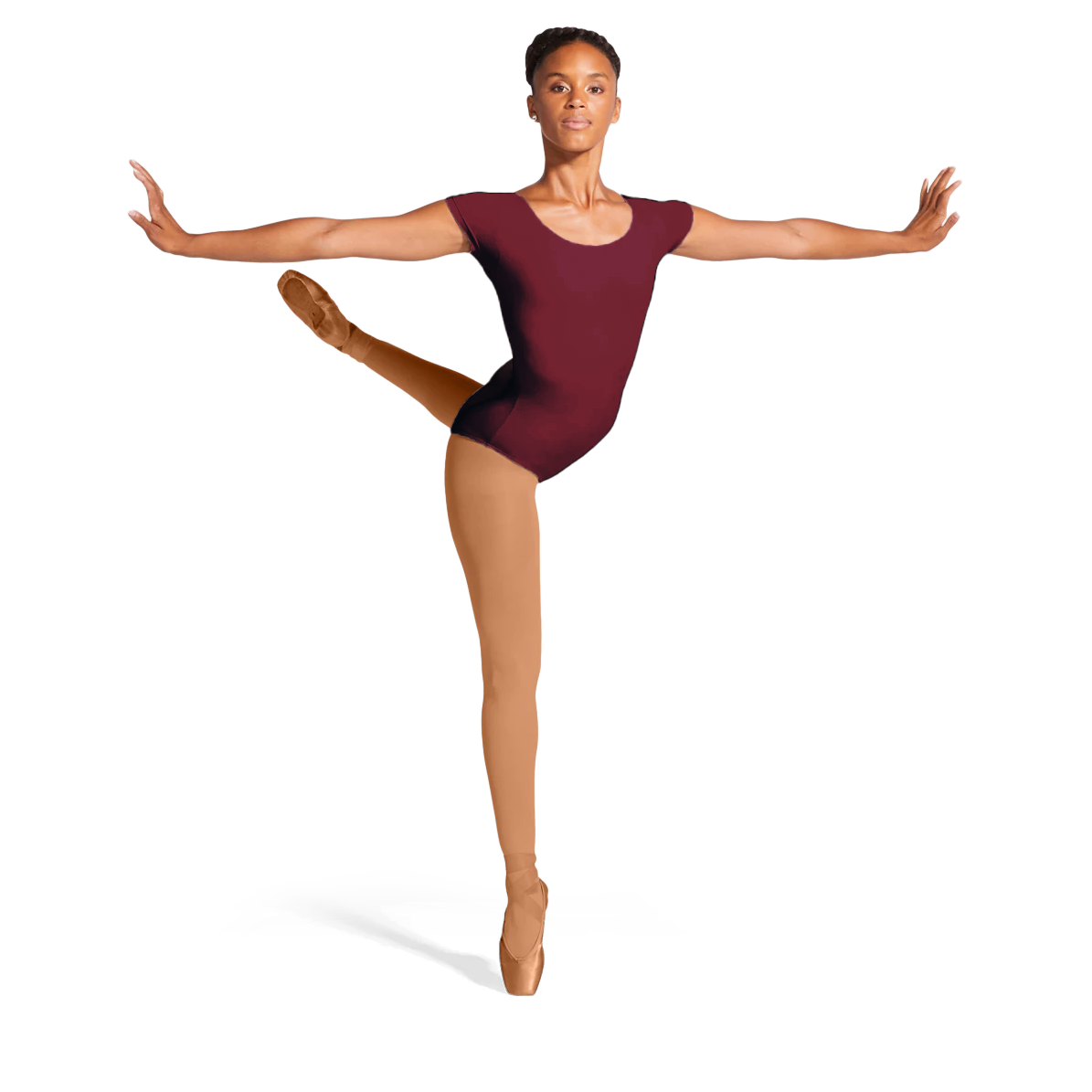 Bloch Cavalier L5402 Burgundy Kurzarm Tanzbody Damen Bordeaux Rot&amp;nbsp;01