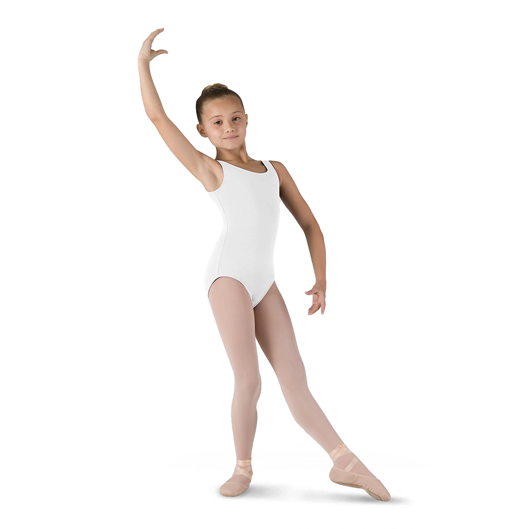 Bloch Cl5405 Tanztrikot Kinder Baumwolle Weiß&amp;nbsp;01