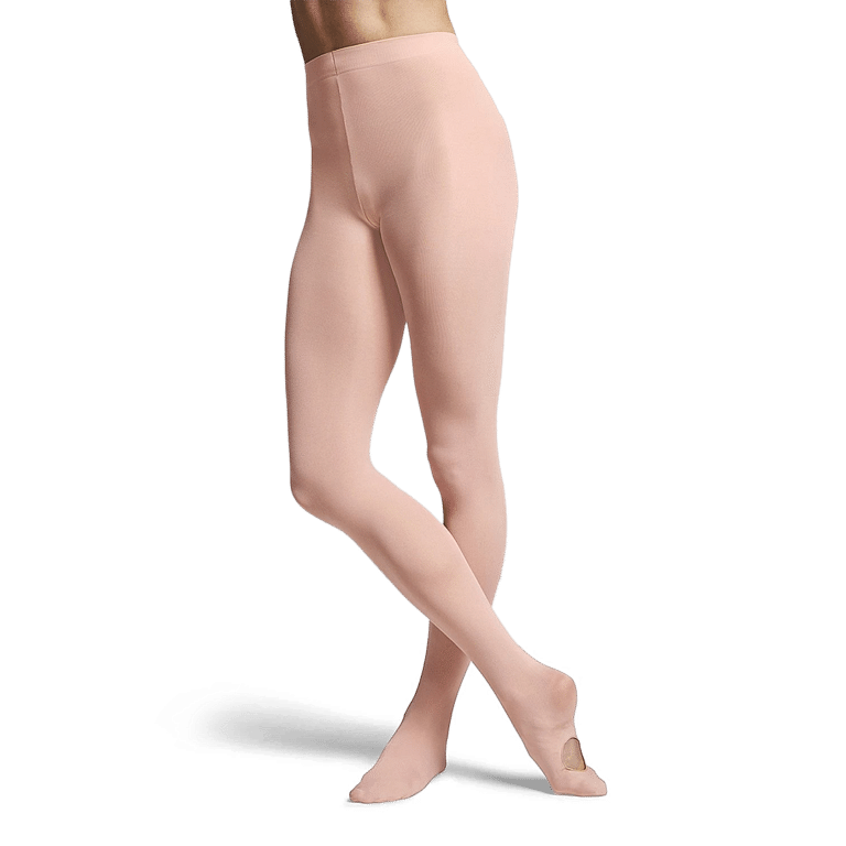 Bloch Contoursoft Adaptoe T0982g Kinder Ballettstrumpfhose Sohlenloch Rosa 01