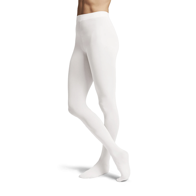 Bloch Contoursoft T0981l White Ballettstrumpfhose Mit Fuß Weiß 01