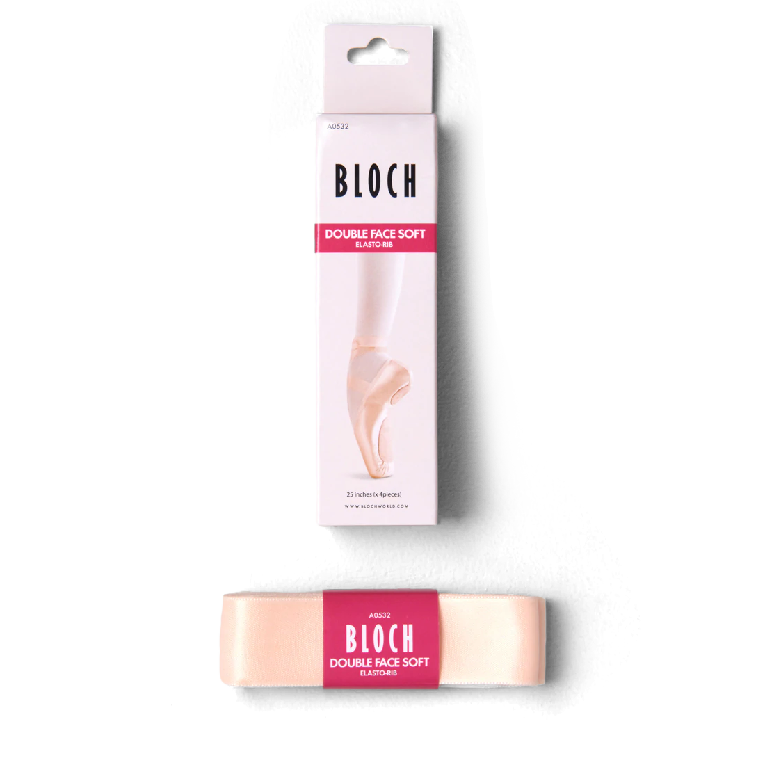 Bloch Elastorib Double Face A0532 Weiches Spitzenschuhband Elastik Einsatz 01